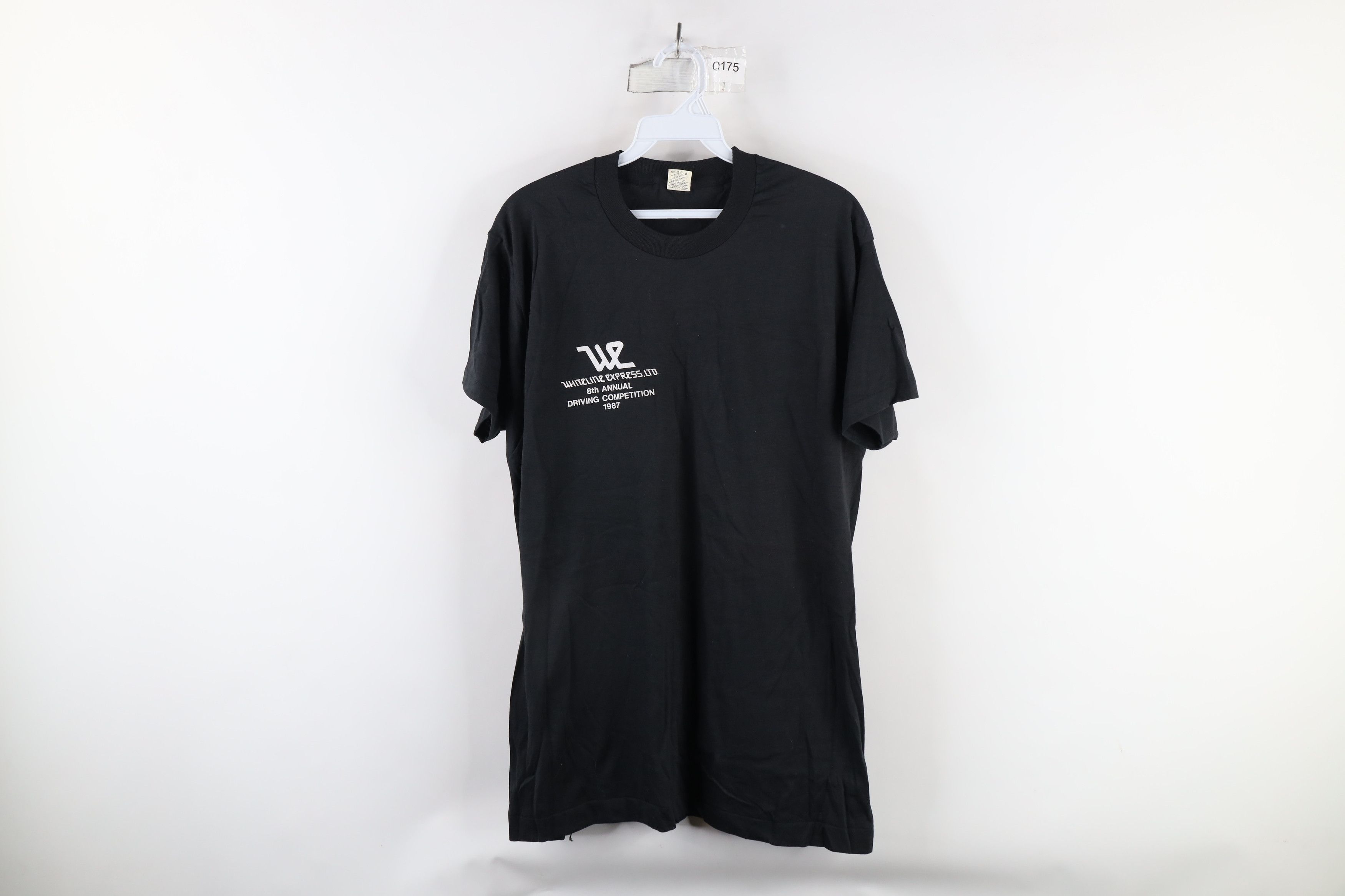 Vintage Vintage 80s Express Driving Competition T-Shirt Black USA Size US XL / EU 56 / 4 - 1 Thumbnail