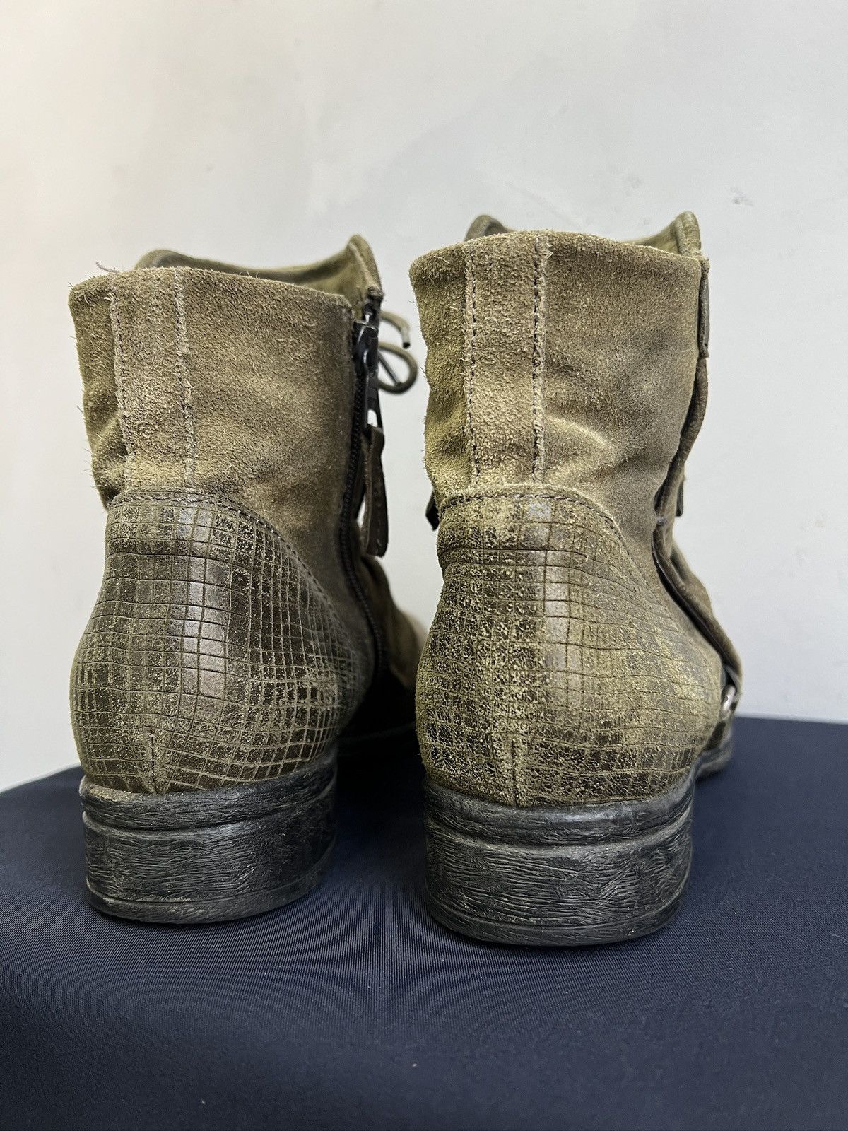 A.S.98 Distressed Leather Ankle Boots Vintage artisan ankle A.S. 98 Size US 7.5 / EU 40-41 - 10 Thumbnail