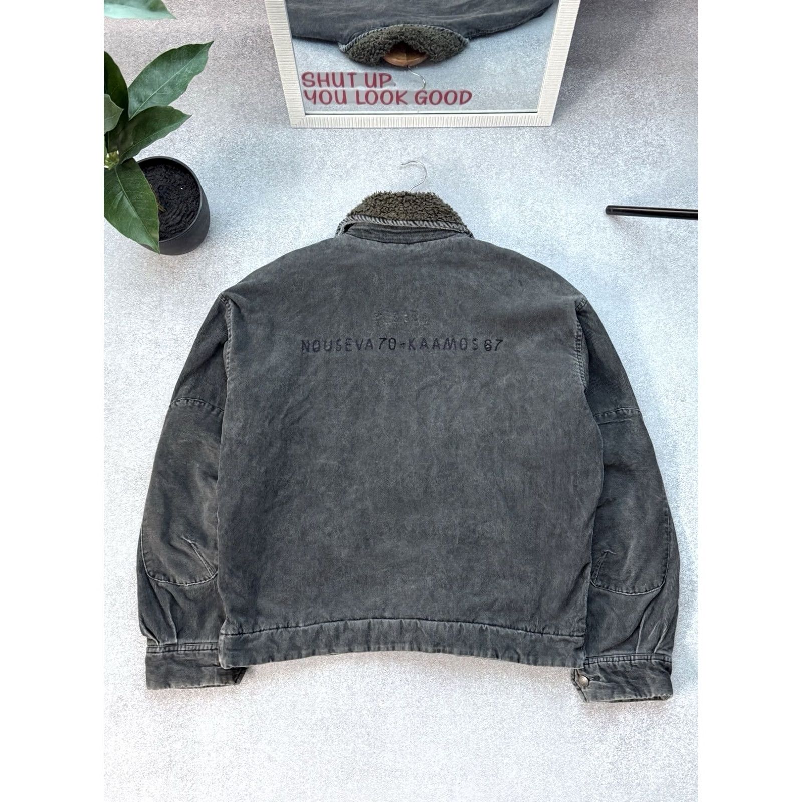 Diesel VINTAGE Diesel Bomber Jacket Men XL Purple Denim Button 90s Diesel Y2K Vintage Bomber Jacket Mens Jeans Jacket Size US XL / EU 56 / 4 - 3 Thumbnail