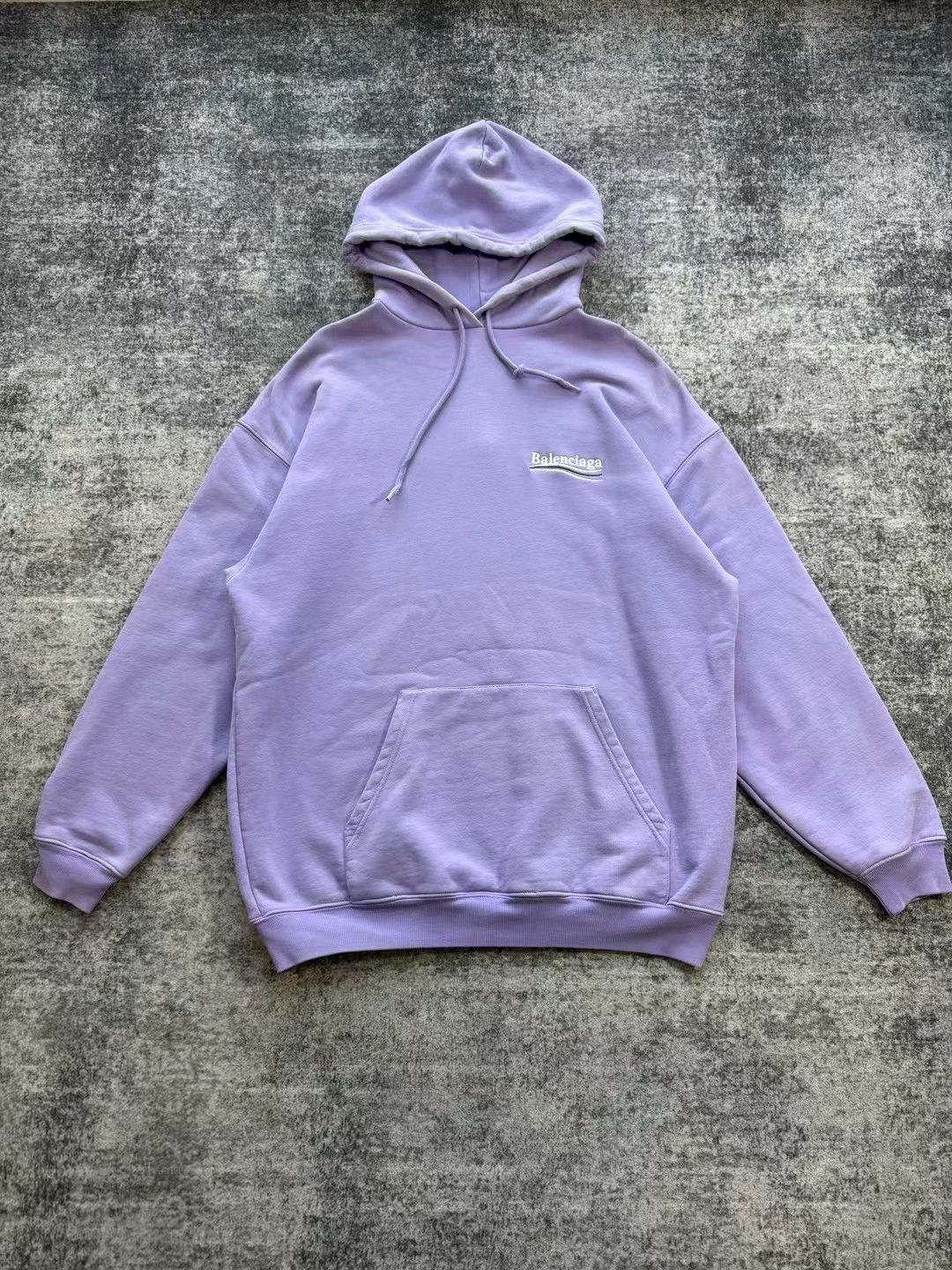 Balenciaga Taro Purple Cola Embroidery Hoodie