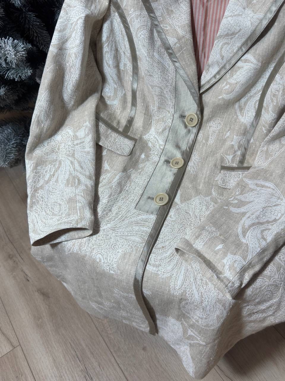 Etro Etro Milano Women Linen Coat Size 40 Size S / US 4 / IT 40 - 3 Thumbnail