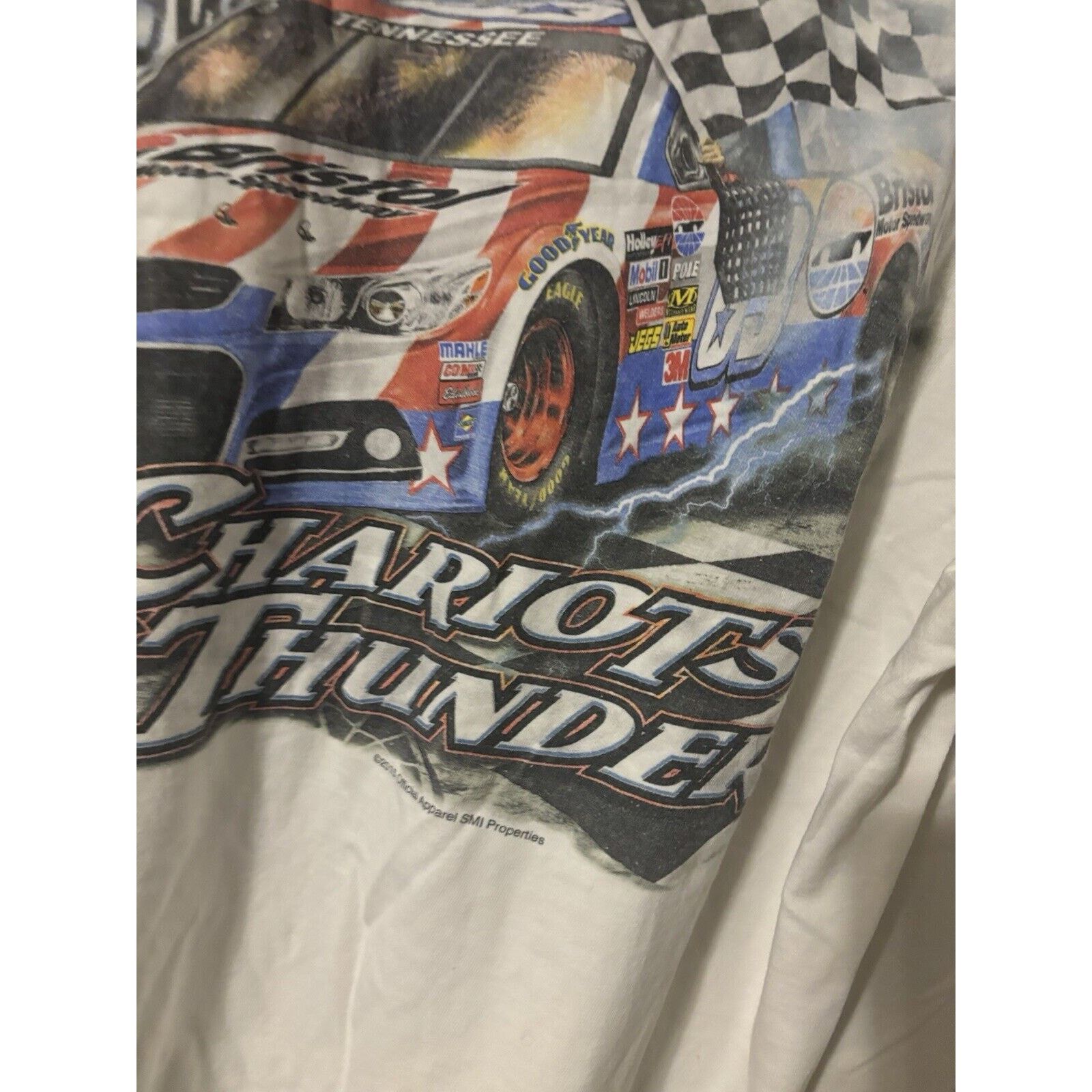 Other Vintage Bristol Motorspeedway thunder Nascar white shirt Size US XL / EU 56 / 4 - 10 Thumbnail