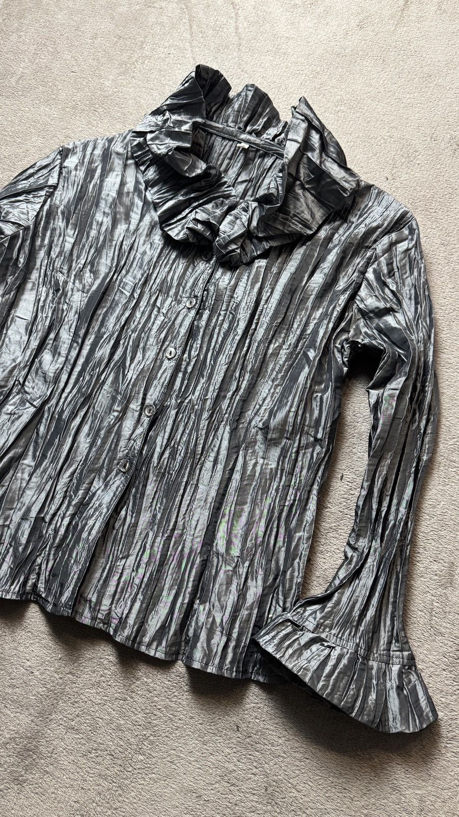 Japanese Brand Y2K Ruffle Button Ups Jacket balenciaga cdg Steampunk LGB Size US M / EU 48-50 / 2 - 4 Thumbnail