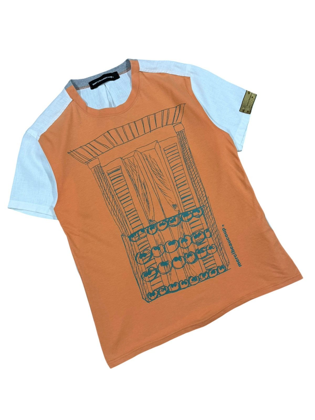 mercibeaucoup Mercibeaucoup,Miyake Design Hybrid Linen Cotton Tee Size US M / EU 48-50 / 2 - 4 Thumbnail