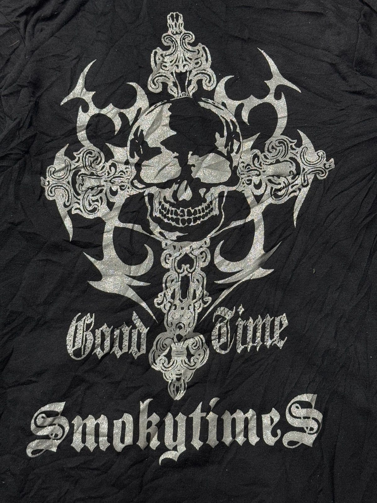 If Six Was Nine × Japanese Brand × Le Grande Bleu (L.G.B.) Japanese Hoodie Poem Skulls Crosses Smokytimes Size US S / EU 44-46 / 1 - 5 Thumbnail