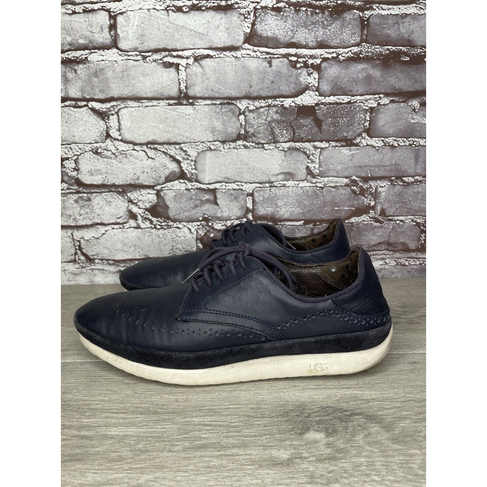 Ugg UGG Energ Blue Leather Cali Wingtip Derby Shoes Men’s Sz 8.5 Size US 8.5 / EU 41-42 - 11 Thumbnail