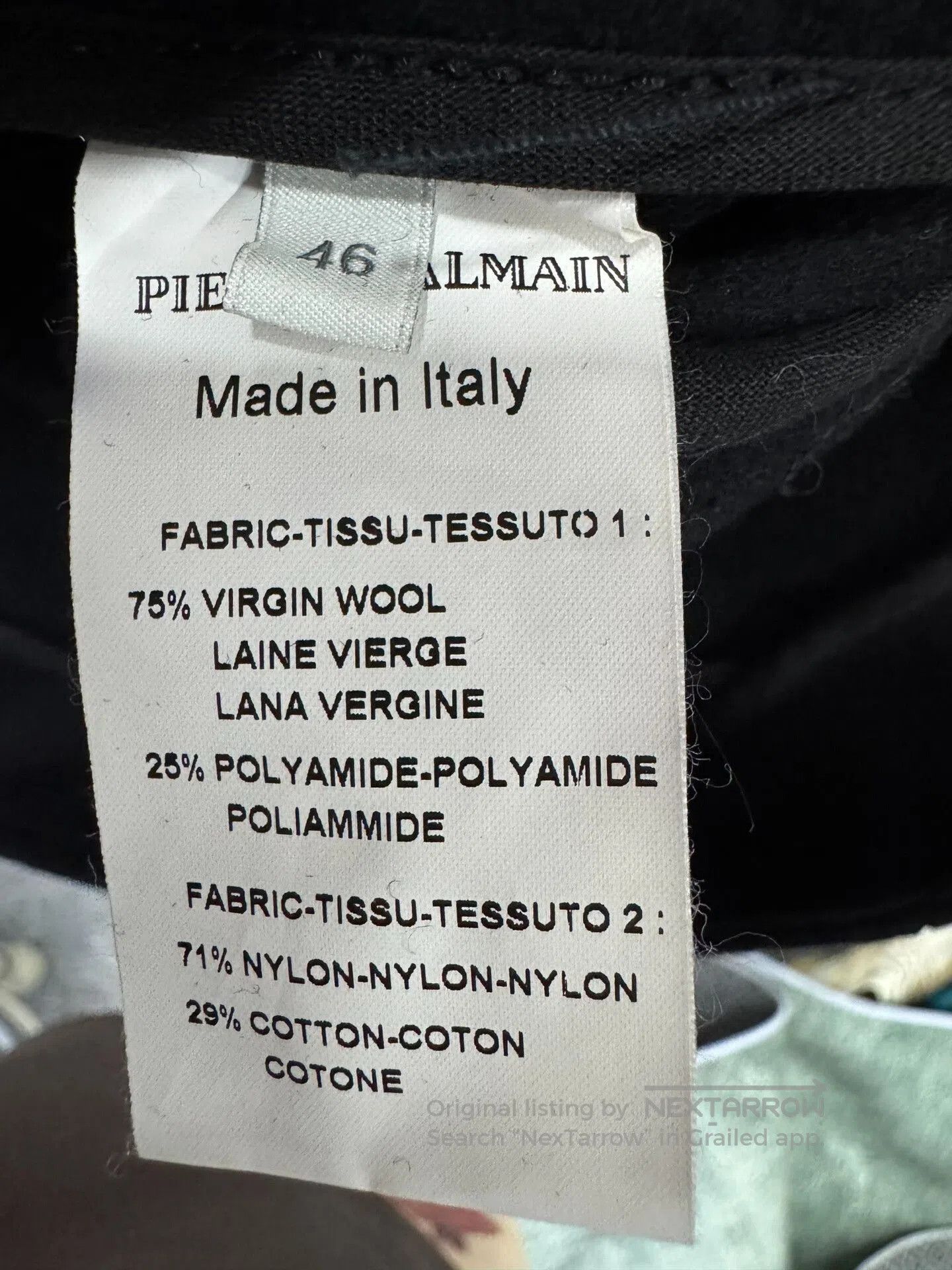 Balmain Pierre Balmain Stand Collar Moto Jacket. Size US L / EU 52-54 / 3 - 4 Thumbnail