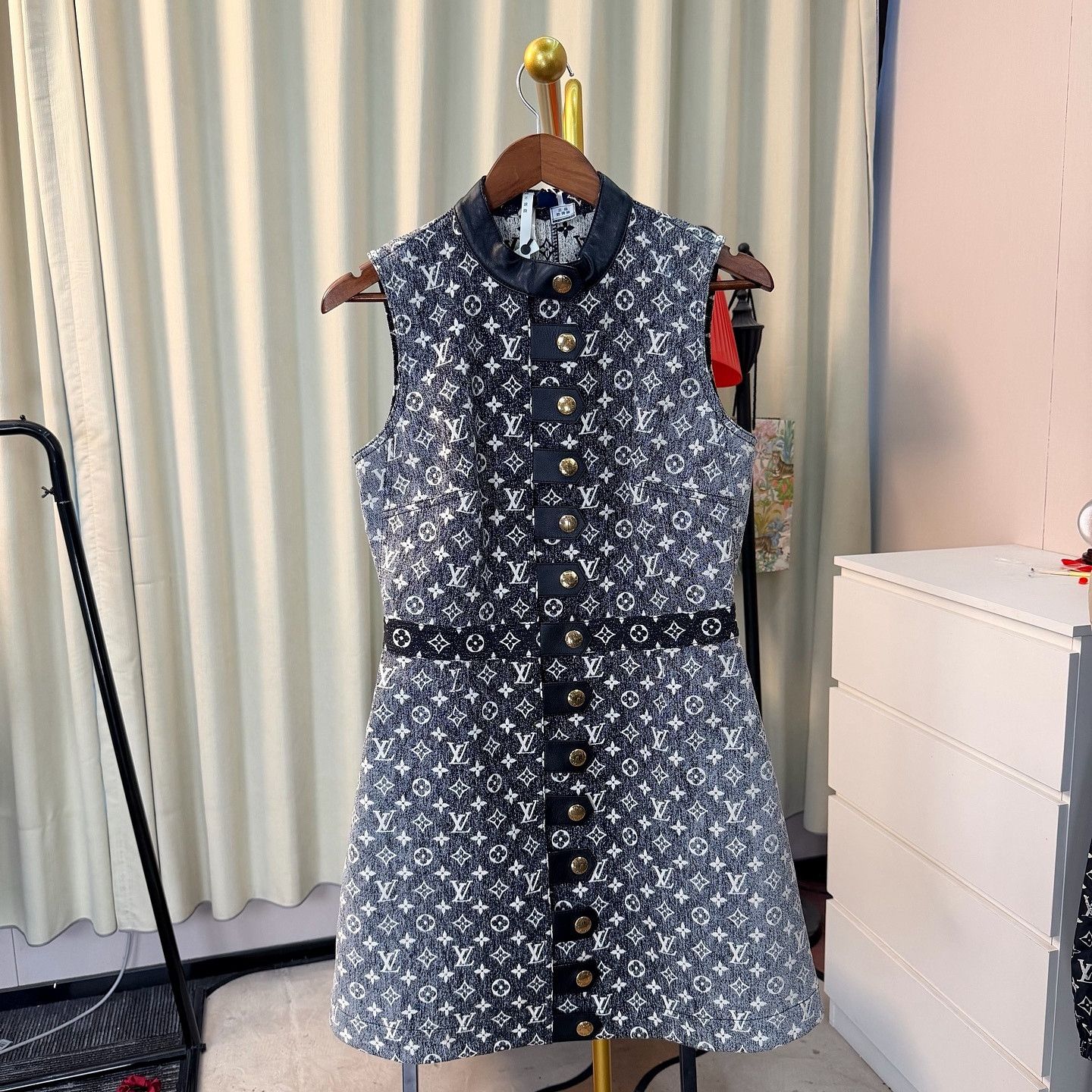 Louis Vuitton Louis Vuitton Monogram Cotton Dress Size 40 Size S / US 4 / IT 40 - 1 Thumbnail