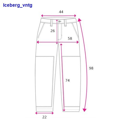 Iceberg Iceberg ICE B Corduroy Pockets Pants Vintage Brown Mens 33 Size US 33 - 2 Thumbnail