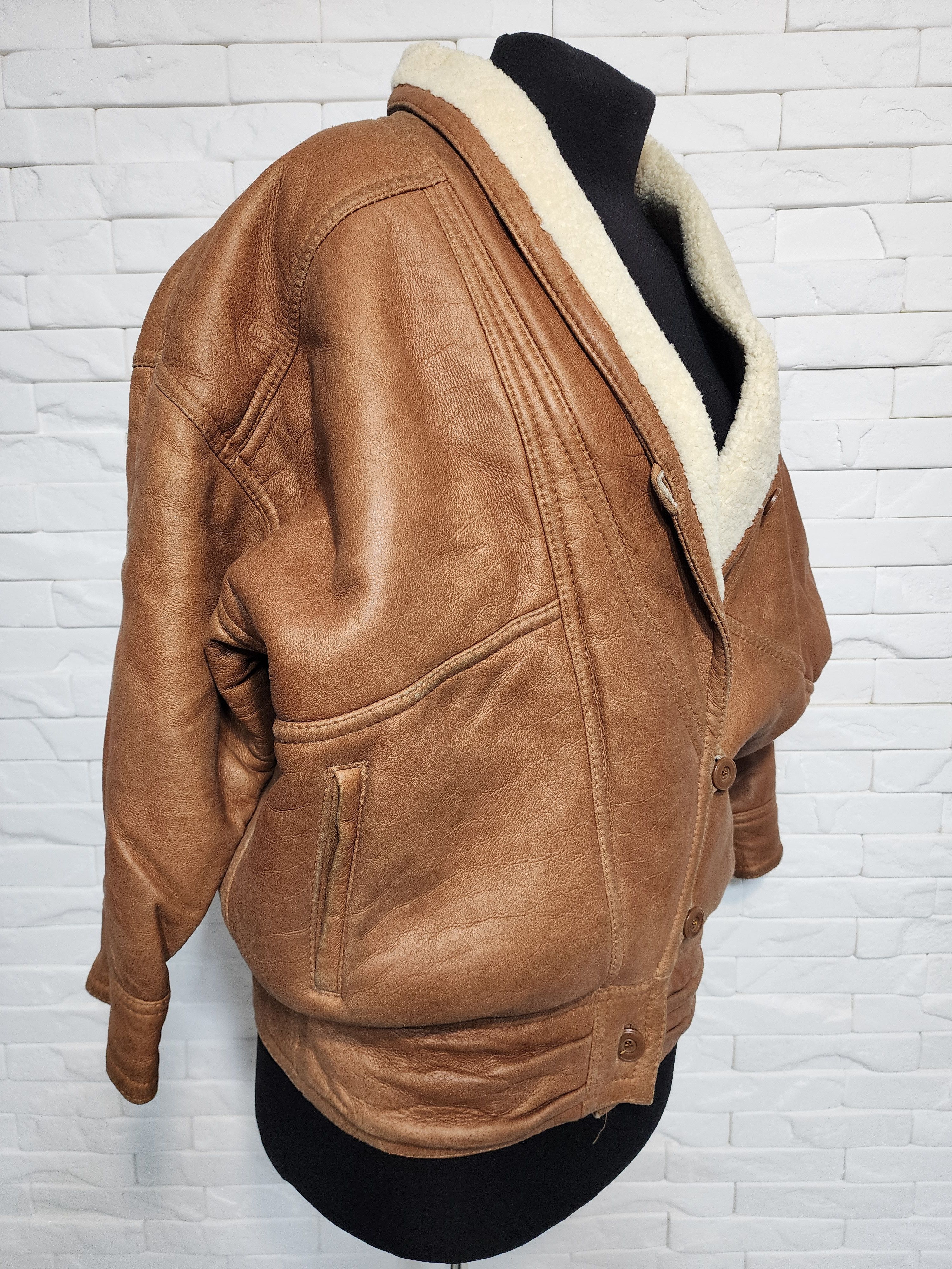 Uniqlo Brown Women's Sheepskin Jacket: Size M / US 6-8 / IT 42-44 - 5 Thumbnail