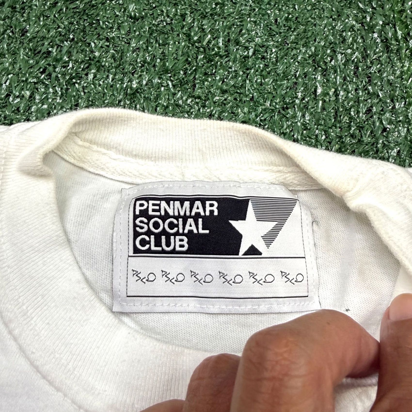 Vintage Penmar Social Club PSC Water Hazard Protection Venice T Shirt Men's M White Sports Short Sleeve Crew Neck Cotton All Seasons Breathable Size US M / EU 48-50 / 2 - 3 Thumbnail