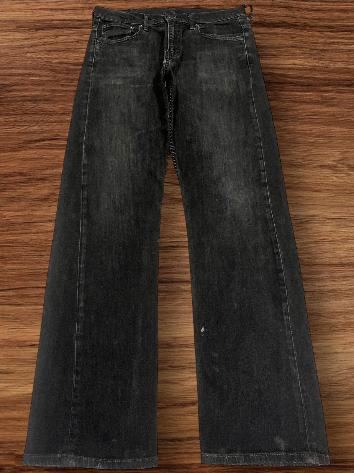 Levi's × Vintage ⚡️Y2K⚡️Vintage Y2K Levi’s 569 Black Faded Washed Grunge Jeans Size US 34 / EU 50 - 1 Thumbnail