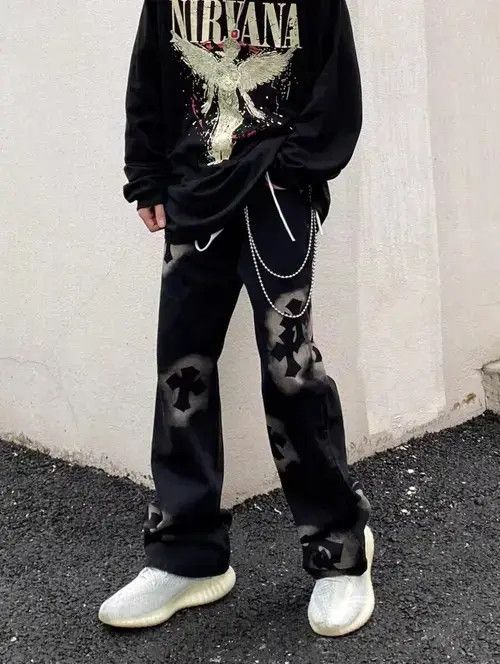Japanese Brand × Jean Retro vibe street hip hop cross bootcut jeans Size US 32 / EU 48 - 1 Thumbnail