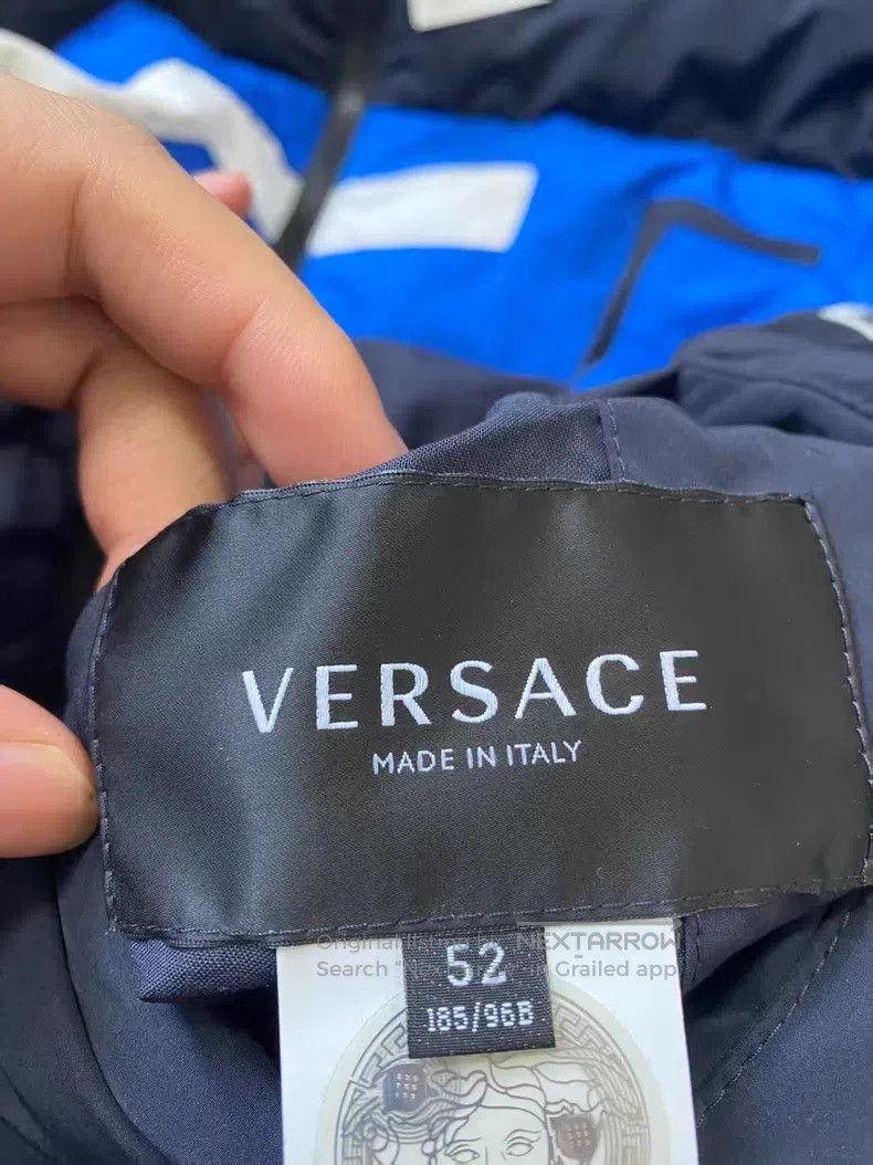 Versace Versace Letter-print zippered cotton jacket Size US M / EU 48-50 / 2 - 4 Thumbnail