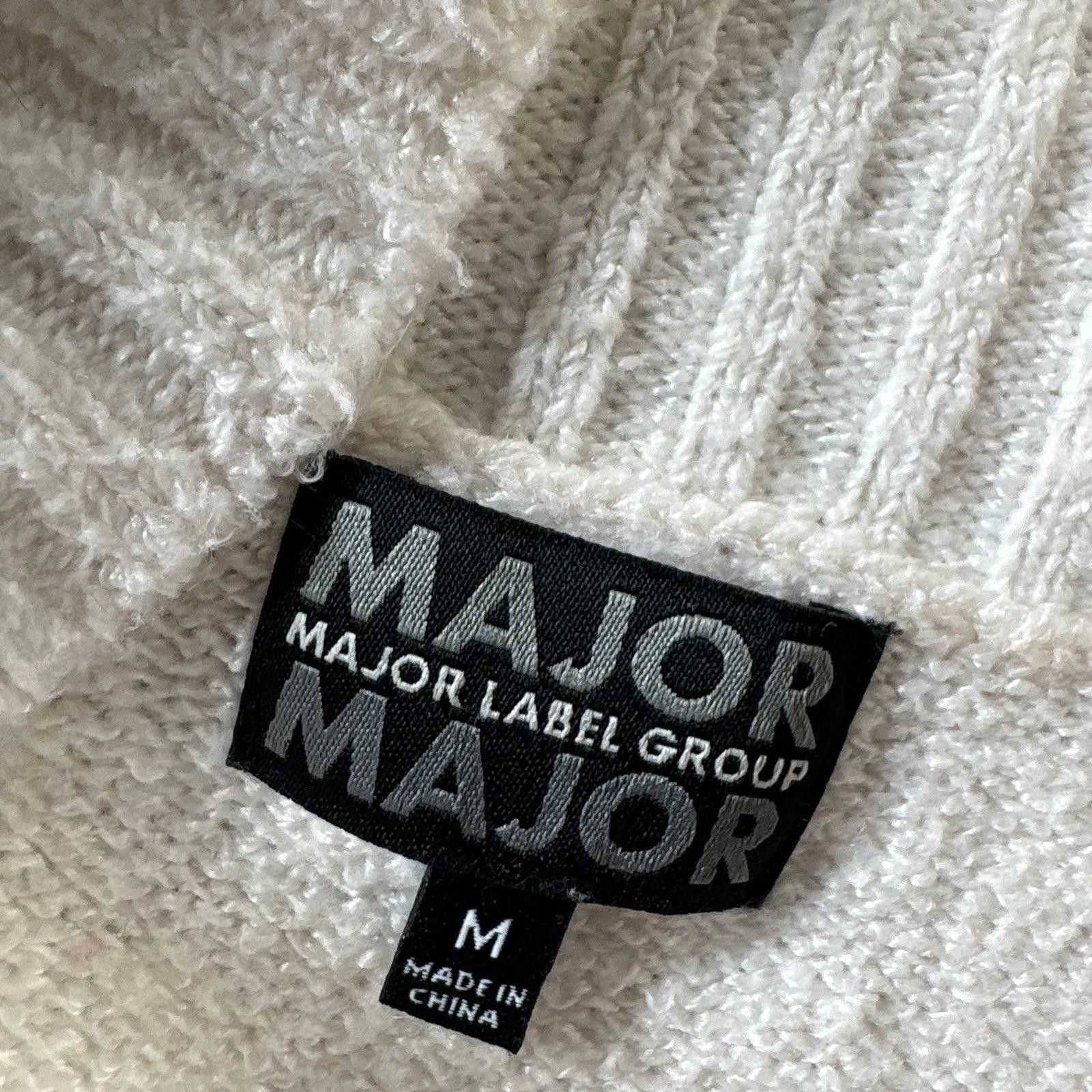 Zara Major Label Group Cream Chunky Knit Cowl Neck Sweater Size M / US 6-8 / IT 42-44 - 2 Thumbnail