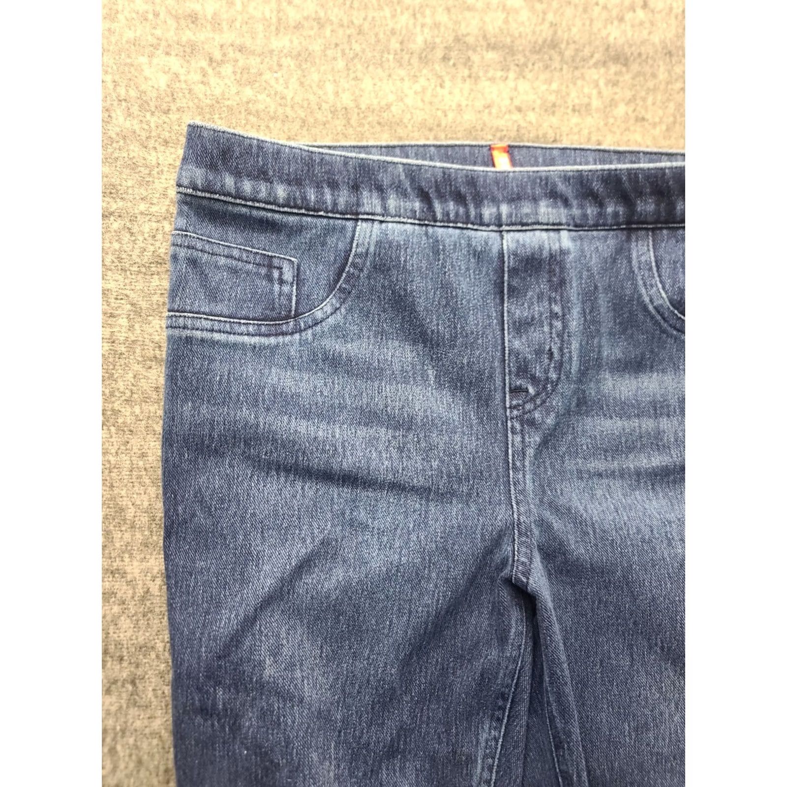 Spanx Spanx Jeans Womens L Ankle High Rise Slimming Shapewear Jeggings Distressed Blue Denim Cotton Polyester Spandex Size 36" / US 14 / IT 50 - 7 Thumbnail