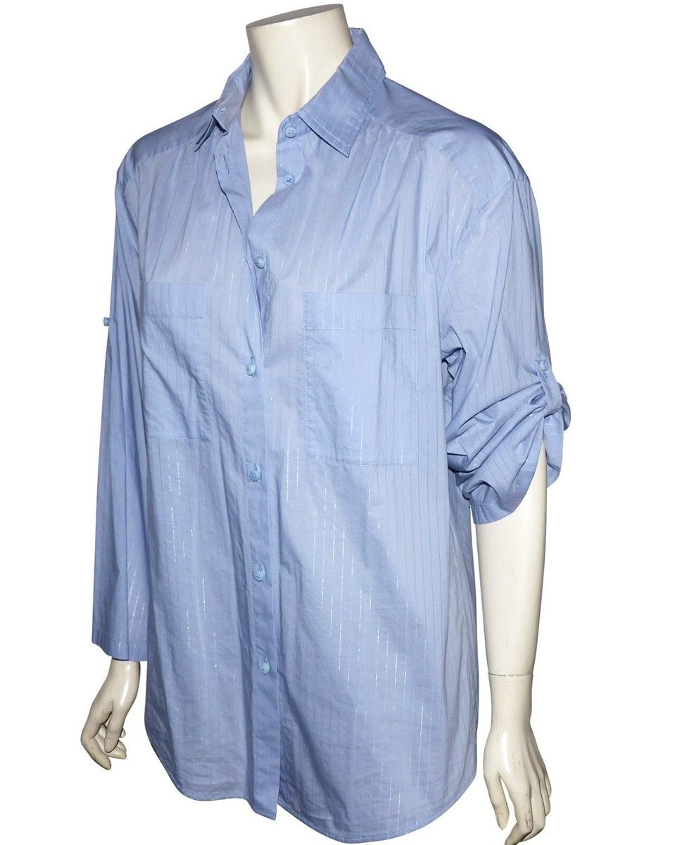 Maison Margiela Maison Margiela - Line 4 Roll Up Sleeve Double Collar Shirt Size XS / US 0-2 / IT 36-38 - 1 Thumbnail