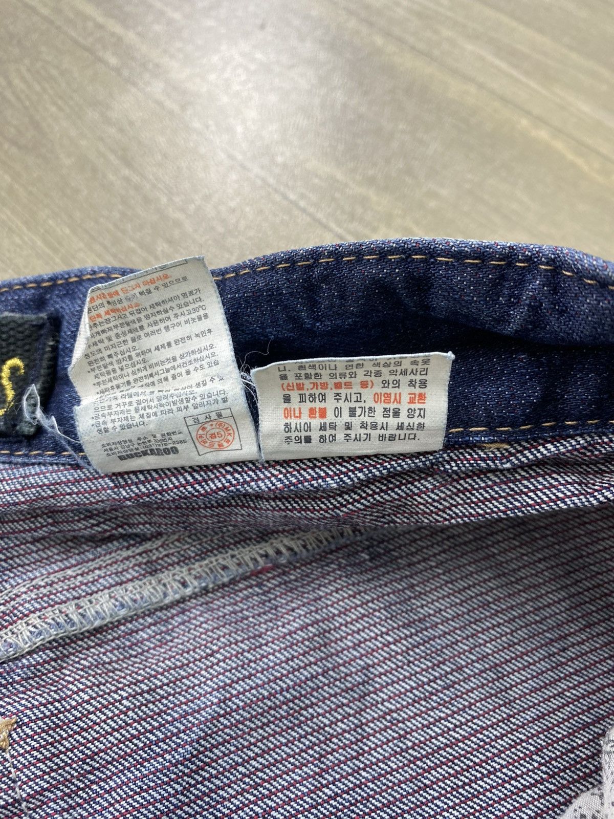 If Six Was Nine 2000s Buckaroo Distressed Faded Kmrii Lgb Punk Style Jeans Size US 34 / EU 50 - 10 Thumbnail