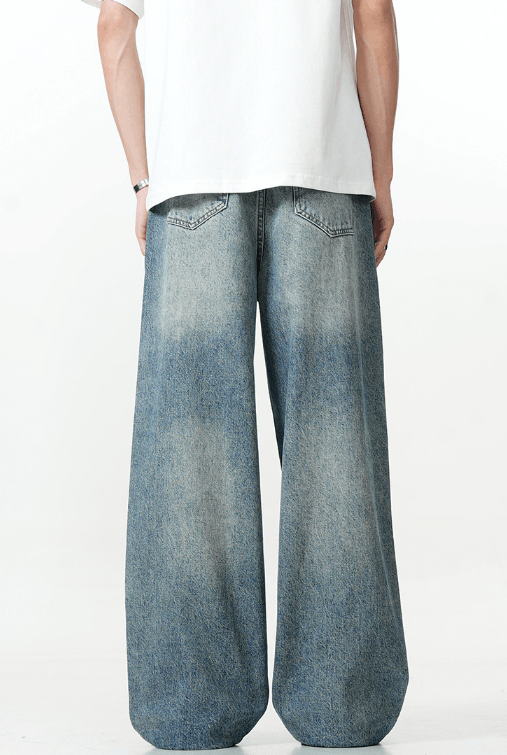 Japanese Brand × Vintage American retro street loose wide-leg casual straight jeans Size US 32 / EU 48 - 4 Thumbnail