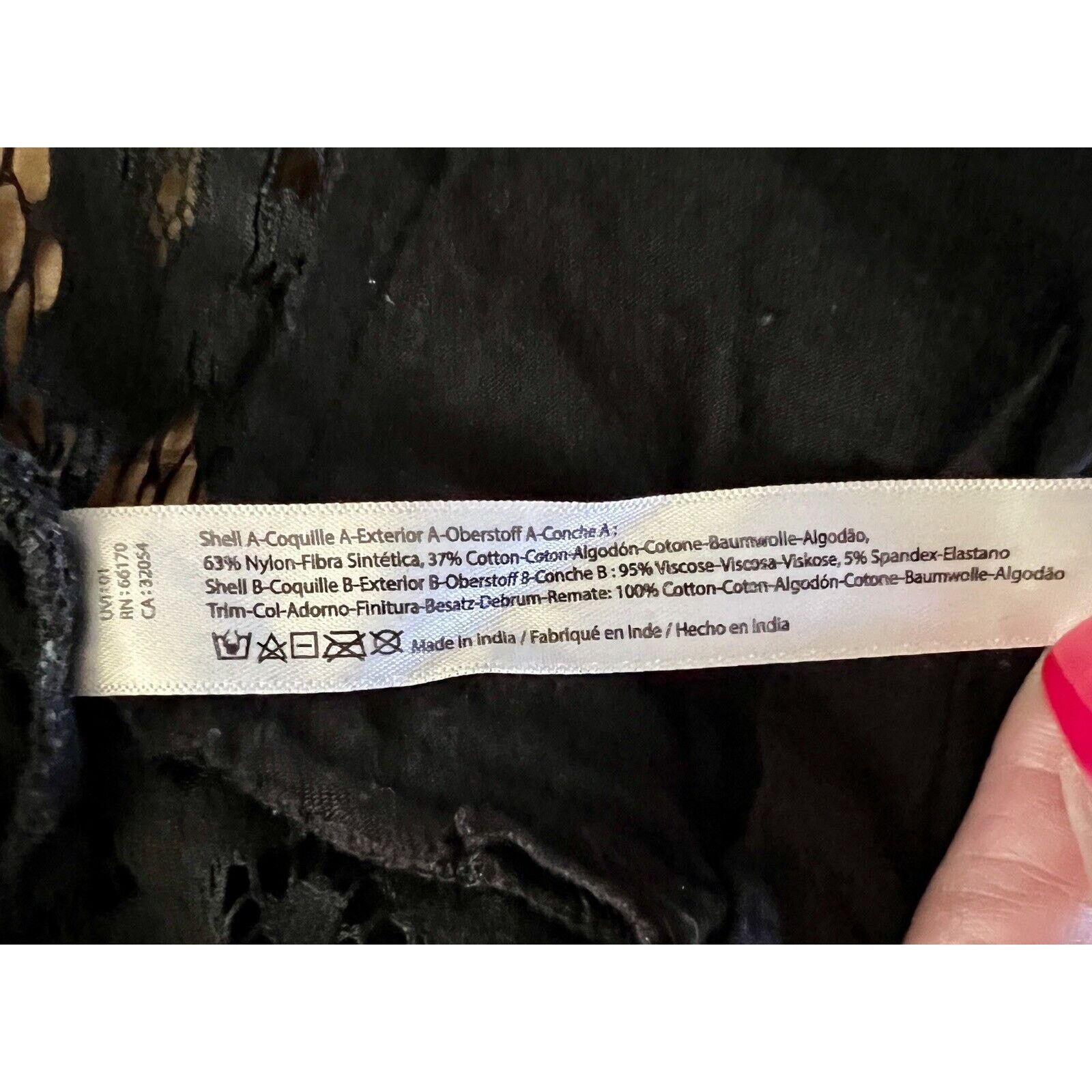 Free People Free People FP One Adella Lace Elastic Black Bralette EUC Size XS / US 0-2 / IT 36-38 - 6 Thumbnail