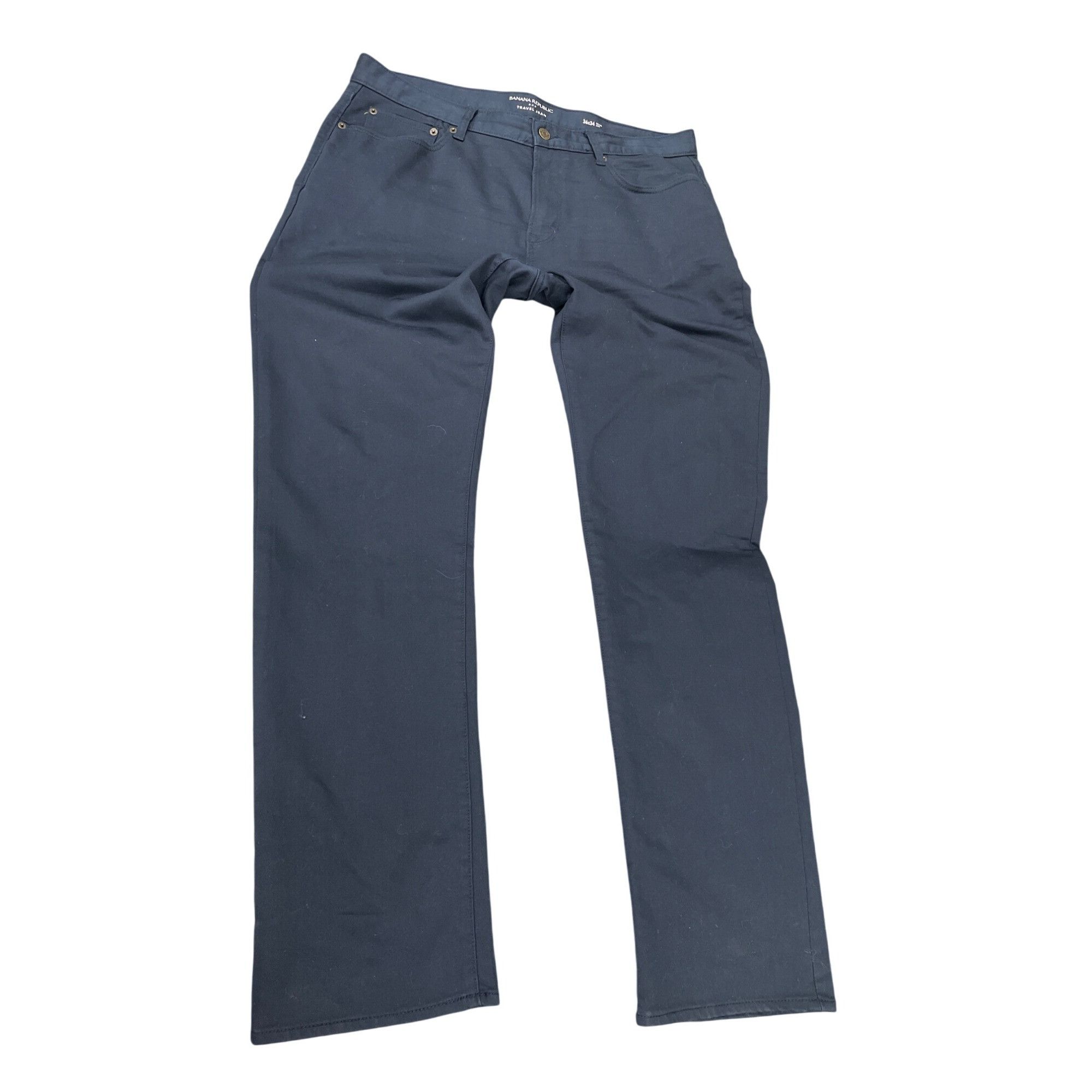 Banana Republic Banana Republic Mens Travel Jean Navy Blue Size 36x34 SKU 83 Size US 36 / EU 52 - 1 Thumbnail