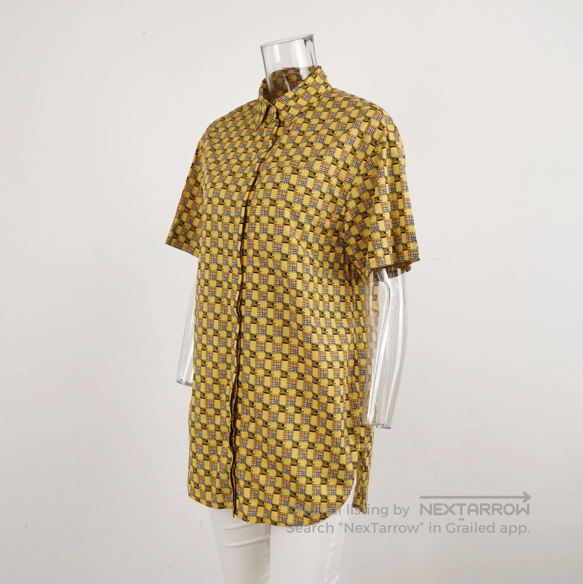 Burberry Burberry Colorful Graphic Pattern Short Sleeve Shirt . Size US S / EU 44-46 / 1 - 2 Thumbnail
