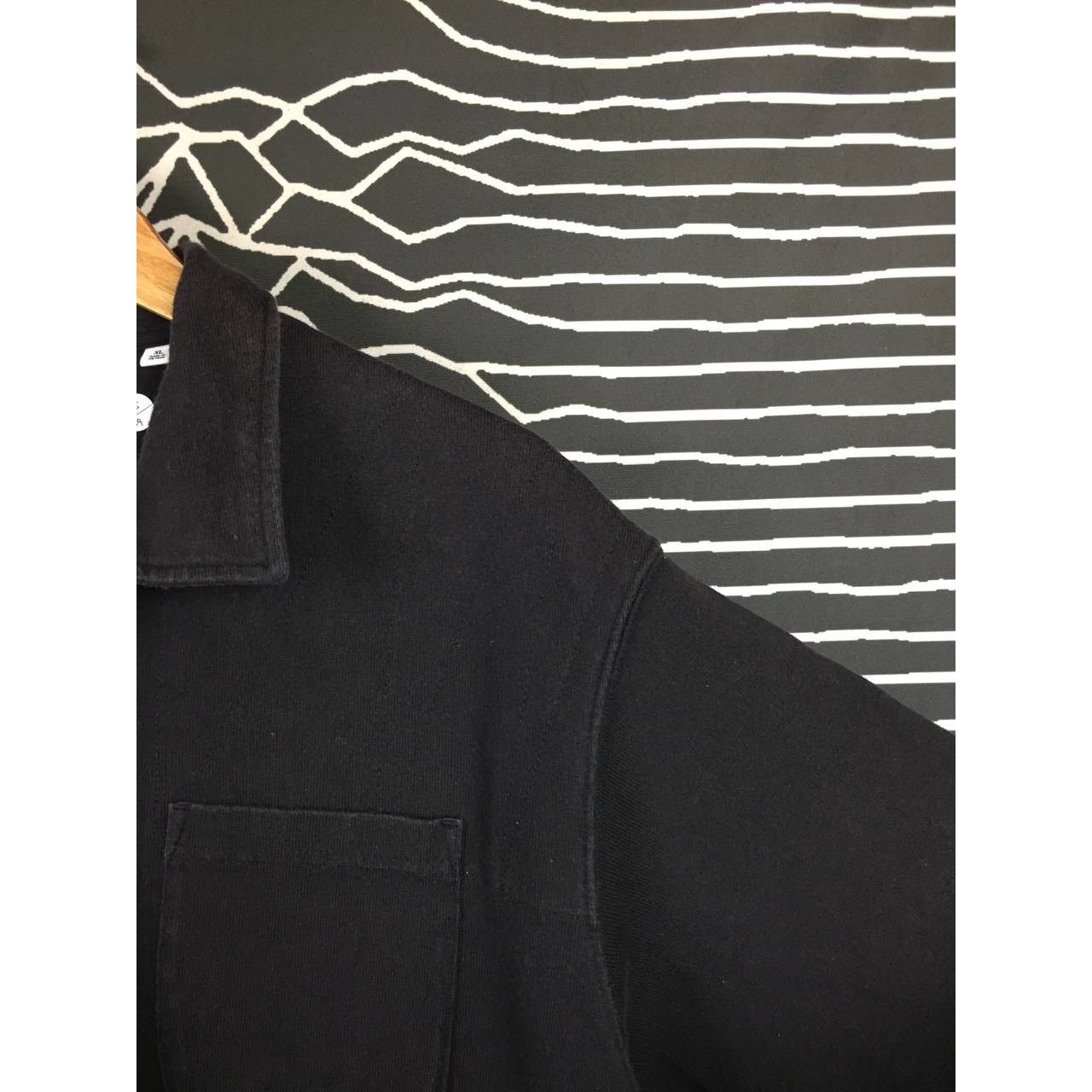 Engineered Garments × Uniqlo Engineered Garments x Uniqlo Solid Black Collar Polo Tee Size US XL / EU 56 / 4 - 6 Thumbnail