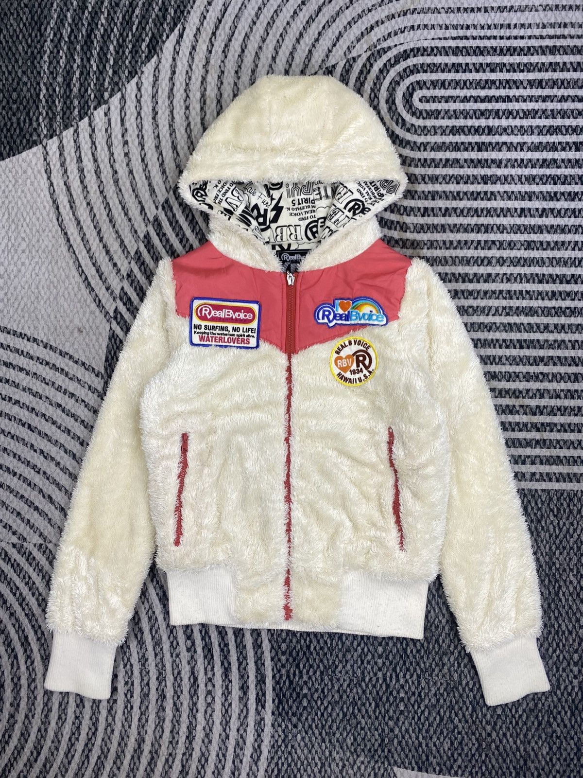 Japanese Brand Vtg Real B Voice Fur Hooded Sweater Size US S / EU 44-46 / 1 - 1 Thumbnail