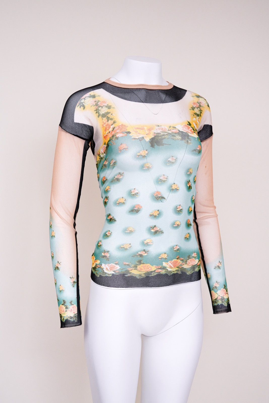 Jean Paul Gaultier Jean Paul Gaultier Soleil Supreme Flower Floral Sheer Top Size S / US 4 / IT 40 - 3 Thumbnail