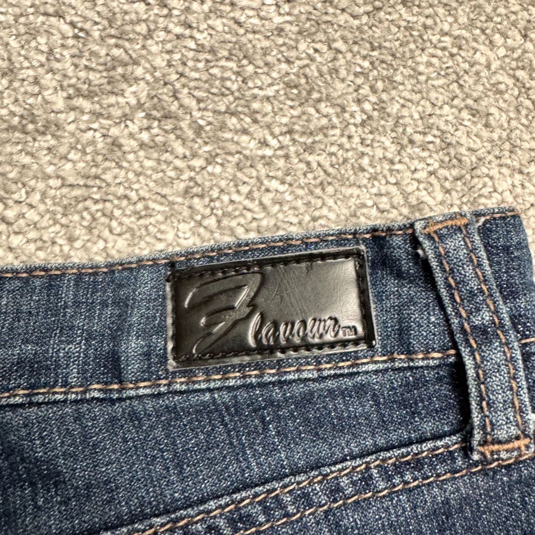 Denime 7 Flavour By Bubblegum Jeans Straight Womens 16 Denim Dark Wash 34x32 Vintage No Size 38" / US 16 / IT 52 - 6 Thumbnail