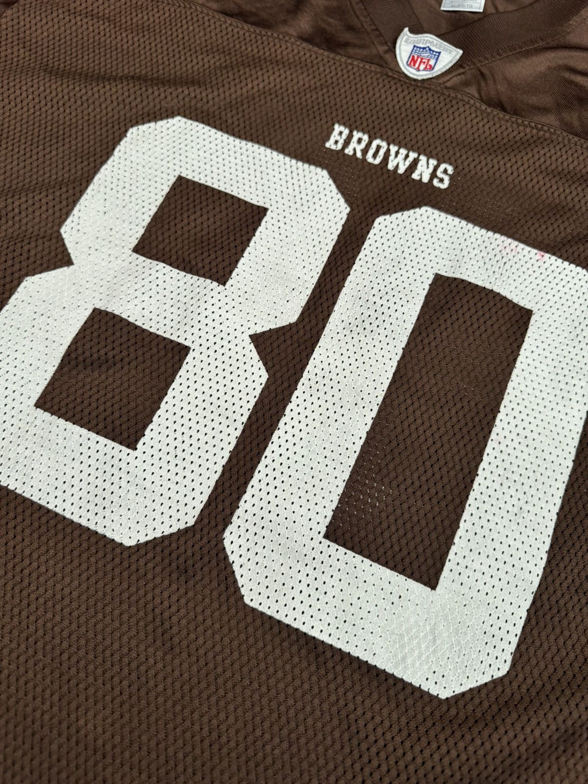 Reebok Vtg Cleveland Browns Kellen Winslow Jr #80 NFL Game Jersey Size US XL / EU 56 / 4 - 3 Thumbnail