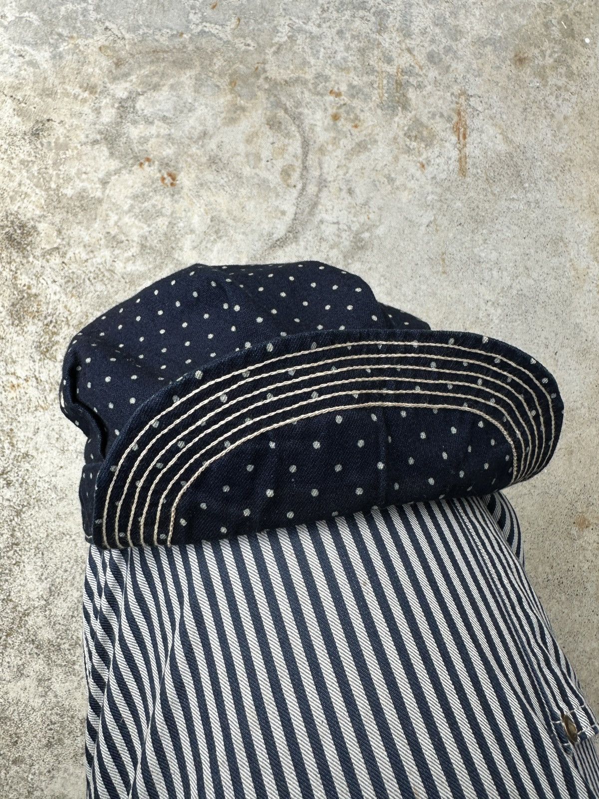 Sugar Cane Union Made Polka Dots Newboys wabash conductor kountry cap Size ONE SIZE - 2 Thumbnail