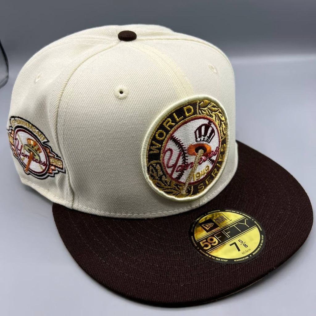 New Era New York Yankees Hat Men 7 5/8 59Fifty New Era Fitted Cap Size ONE SIZE - 1 Thumbnail