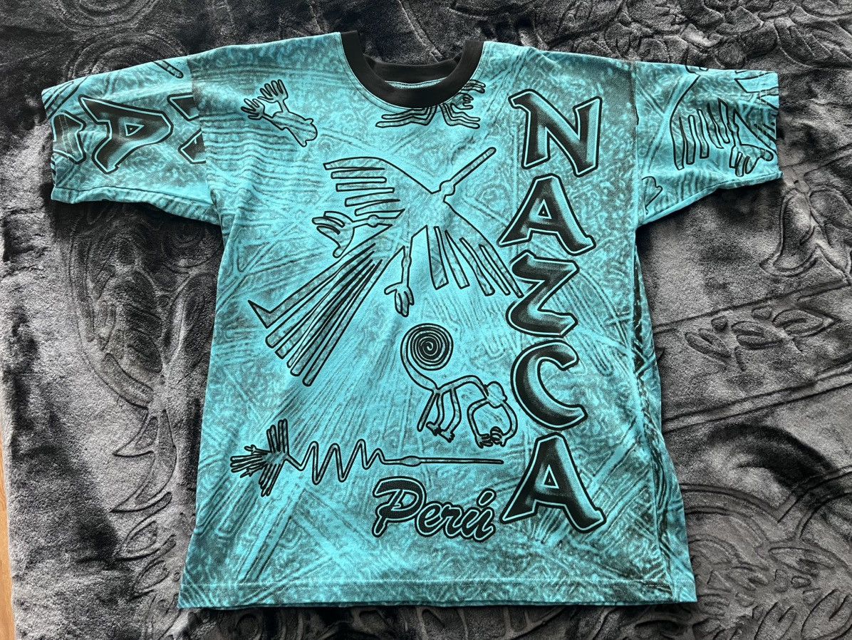 Vintage Nazca Lines T Shirt Size US L / EU 52-54 / 3 - 1 Preview