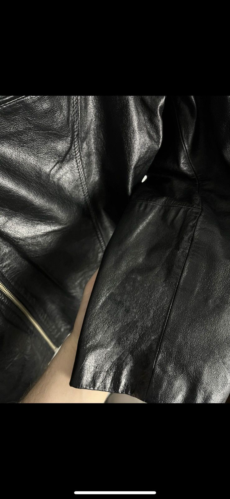 Leather × Vintage Vintage leather jacket y2k punk rock hype Size US XL / EU 56 / 4 - 10 Thumbnail