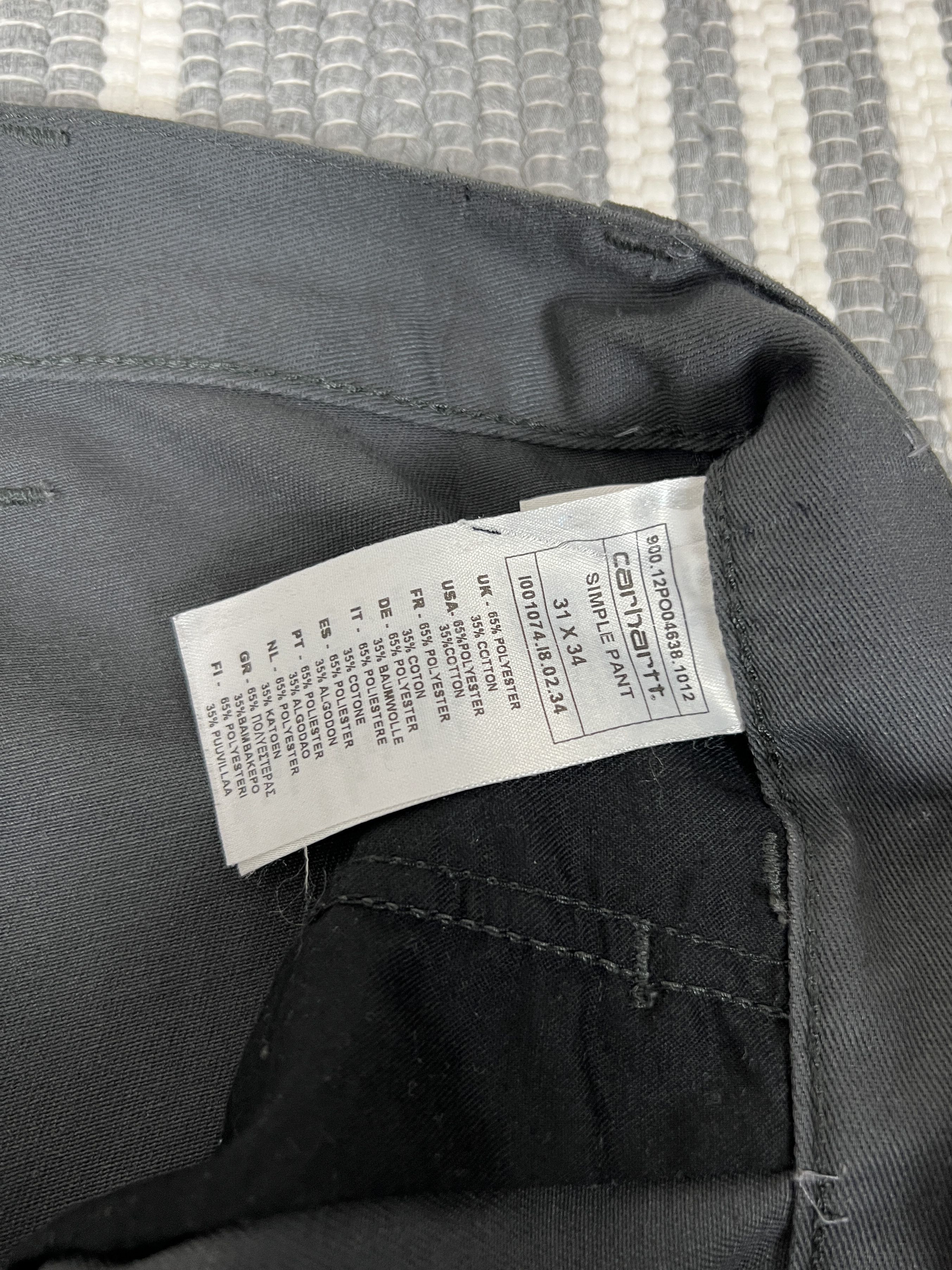 Carhartt Carhartt Simple Pant Trousers Size US 31 - 6 Thumbnail
