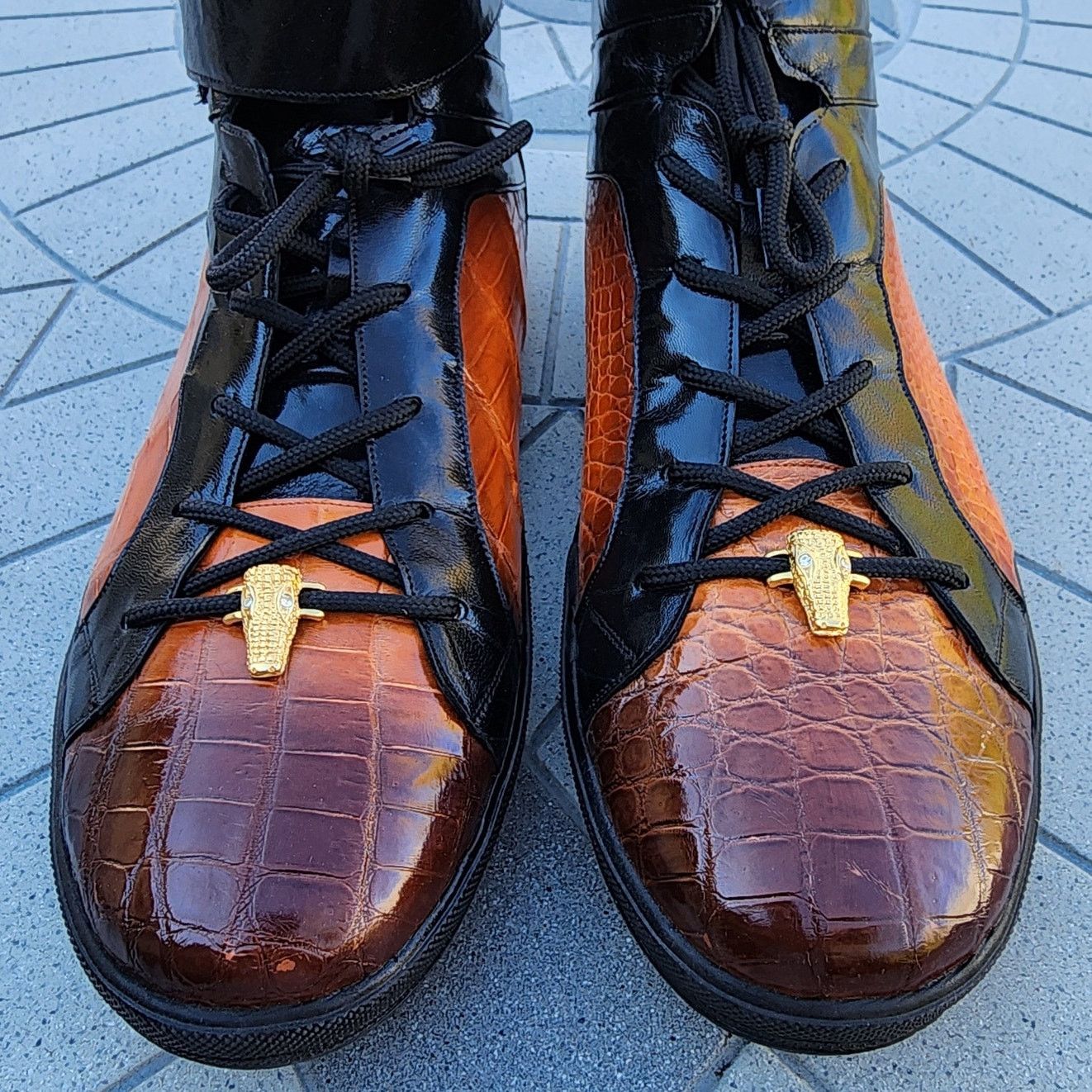 Belvedere Belvedere George Genuine Exotic Crocodile Leather Sneakers Size US 11 / EU 44 - 4 Thumbnail