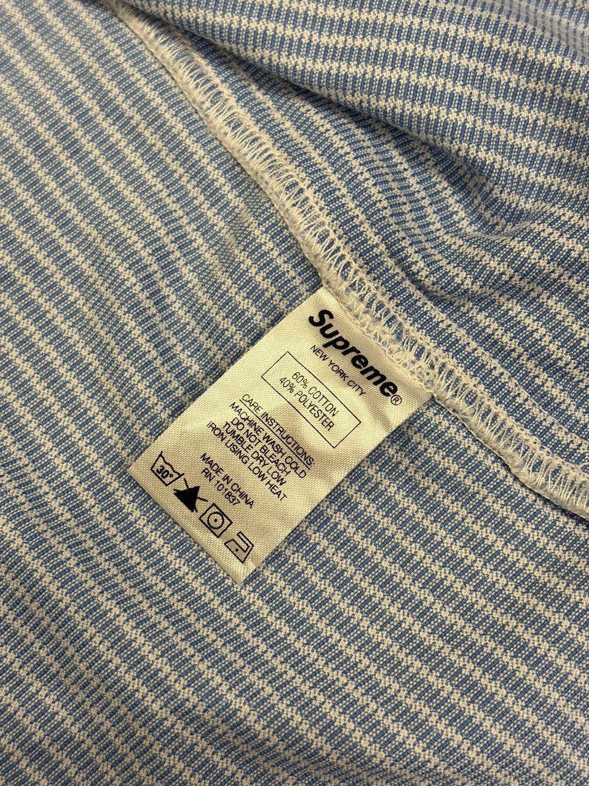 Supreme Supreme two tone corduroy shirt white and blue Size US L / EU 52-54 / 3 - 9 Thumbnail