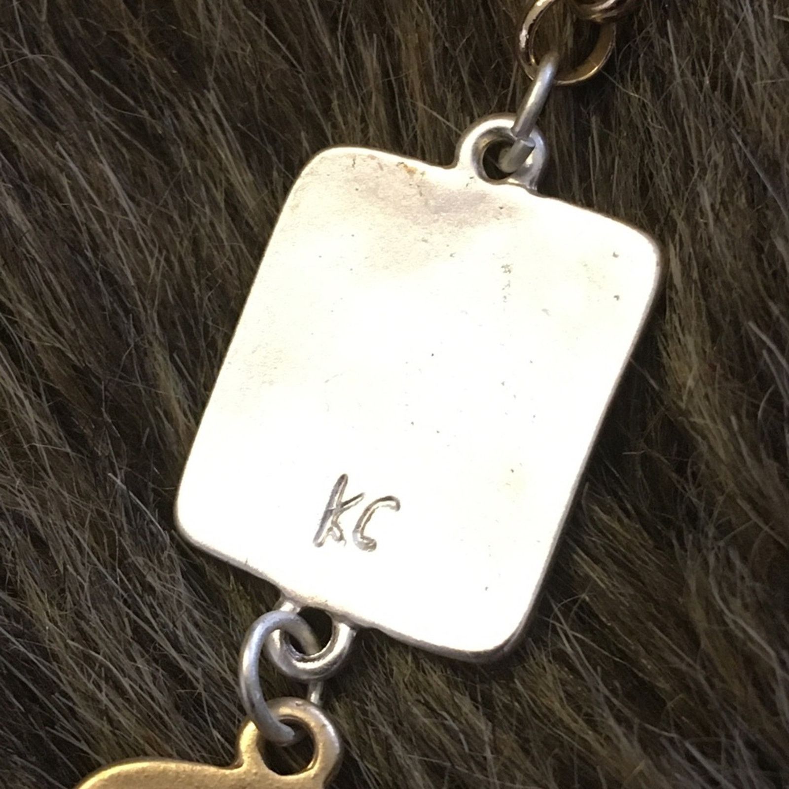 Kenneth Cole Kenneth Cole matte silver & gold link necklace Size ONE SIZE - 8 Thumbnail