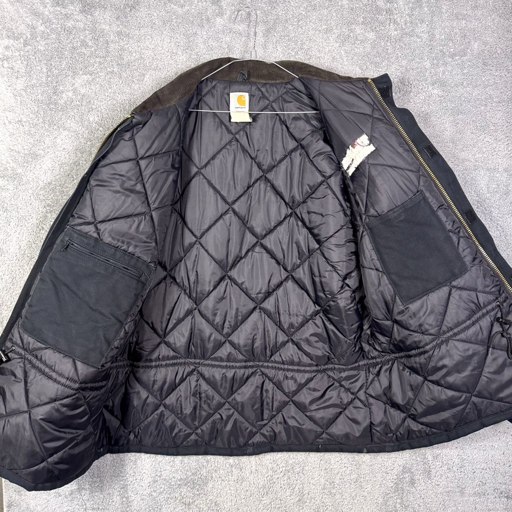 Carhartt VINTAGE Carhartt Jacket Mens 50 Detroit Arctic Quilt Lined Chore Barn Field Work C03 BLK Black Size US M / EU 48-50 / 2 - 6 Thumbnail