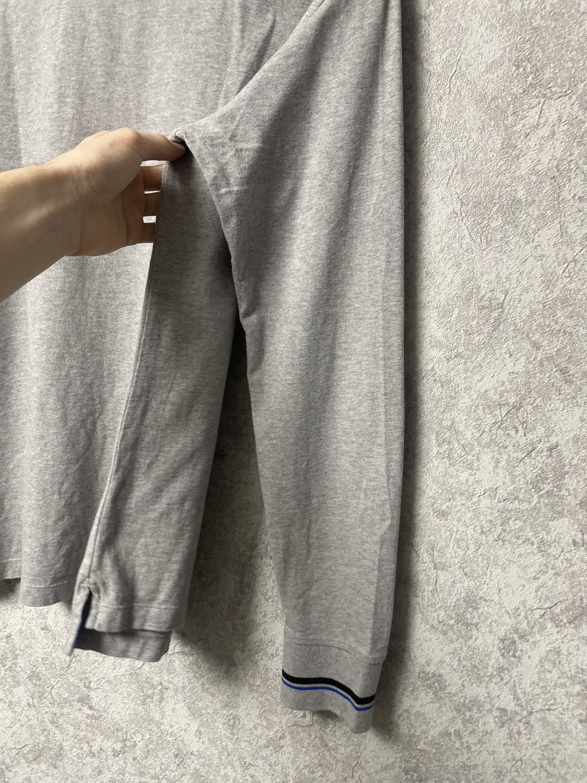 Diesel Vintage Diesel Metallic Logo Gray Long Sleeve Polo Shirt Size US L / EU 52-54 / 3 - 17 Thumbnail