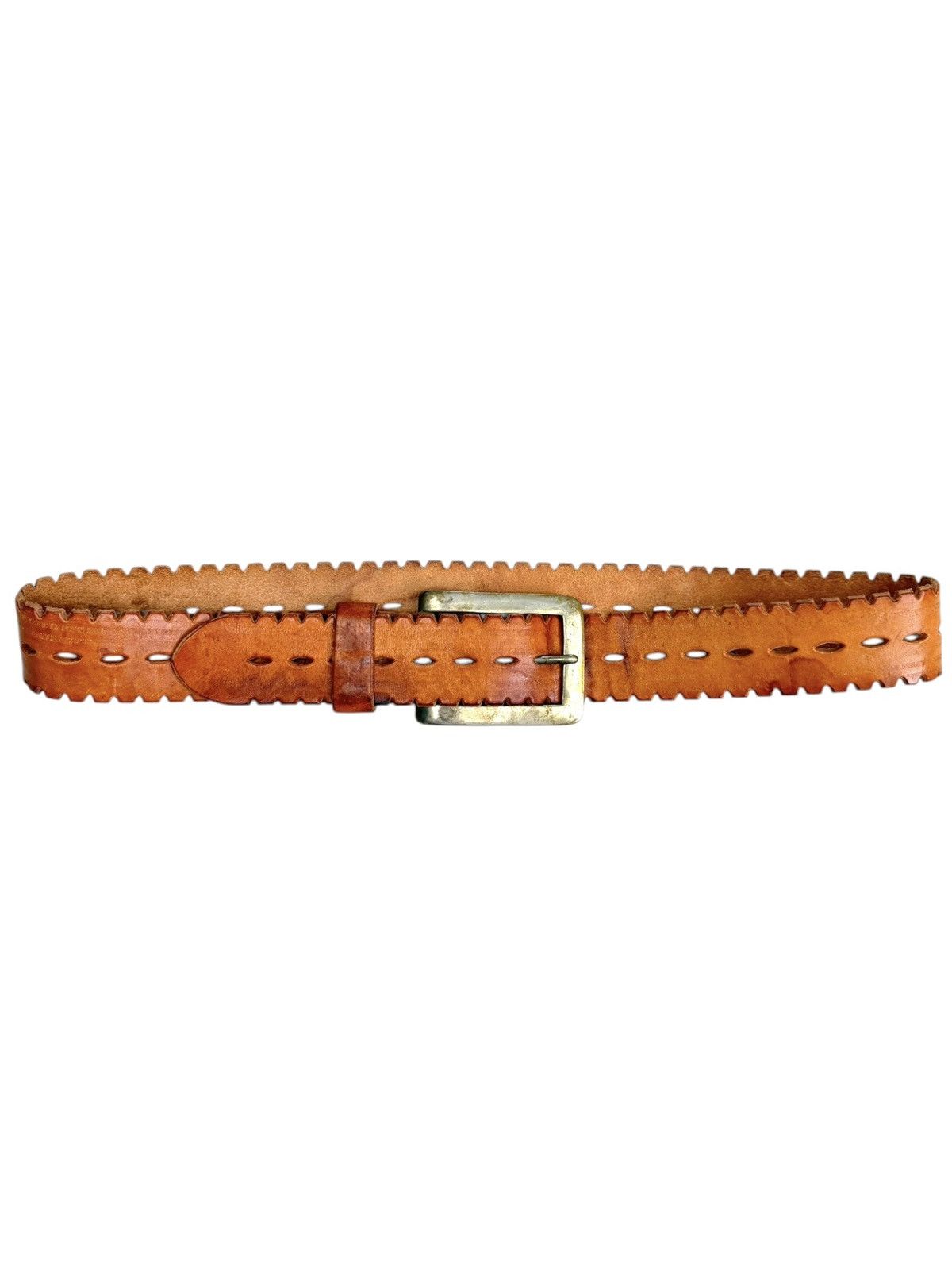 Japanese Brand Vintage Leather belt Avantgarde Kmrii Number Nine style Size ONE SIZE - 2 Thumbnail