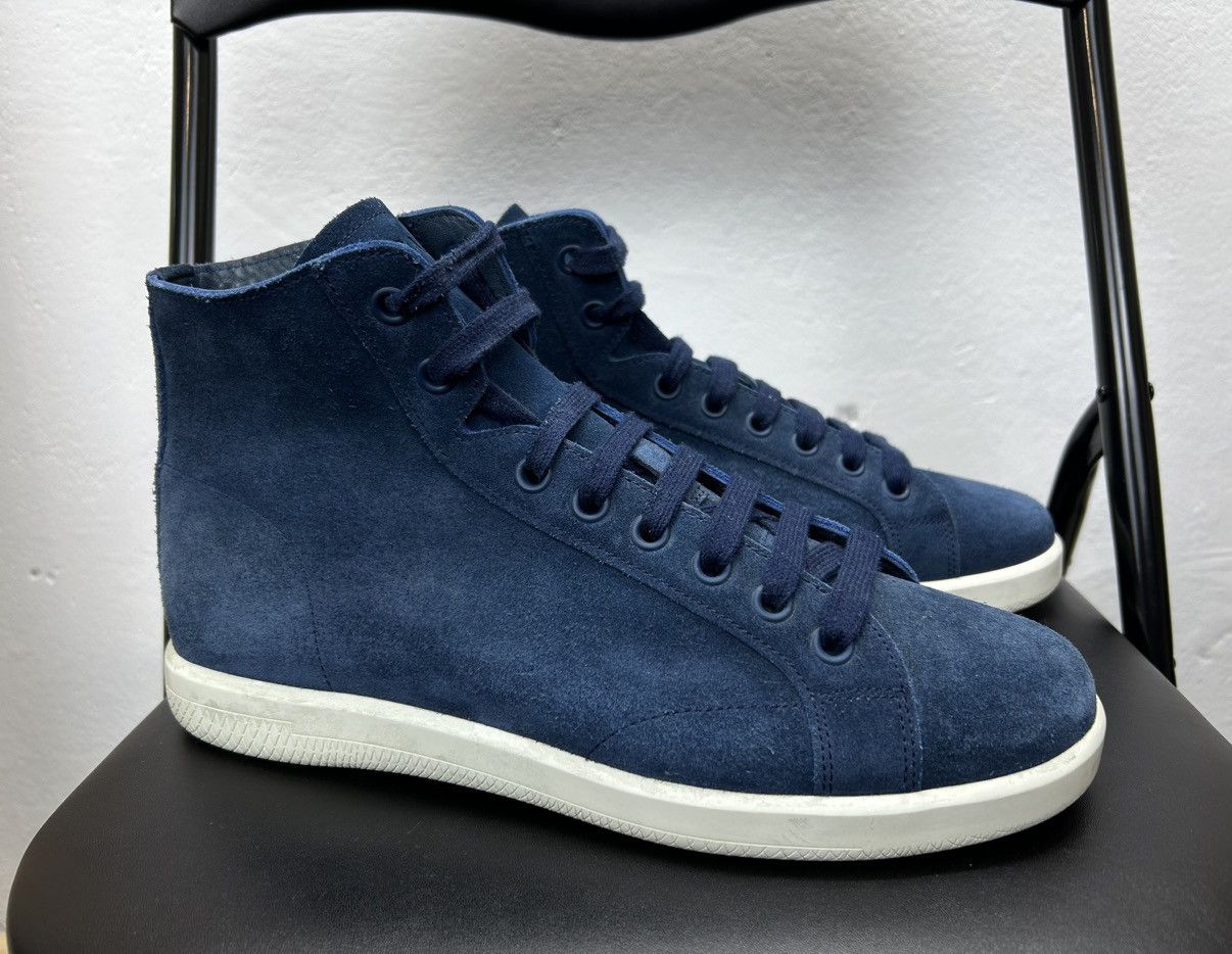 Prada Prada Hi Top Suede sneakers Size US 10.5 / EU 43-44 - 1 Thumbnail