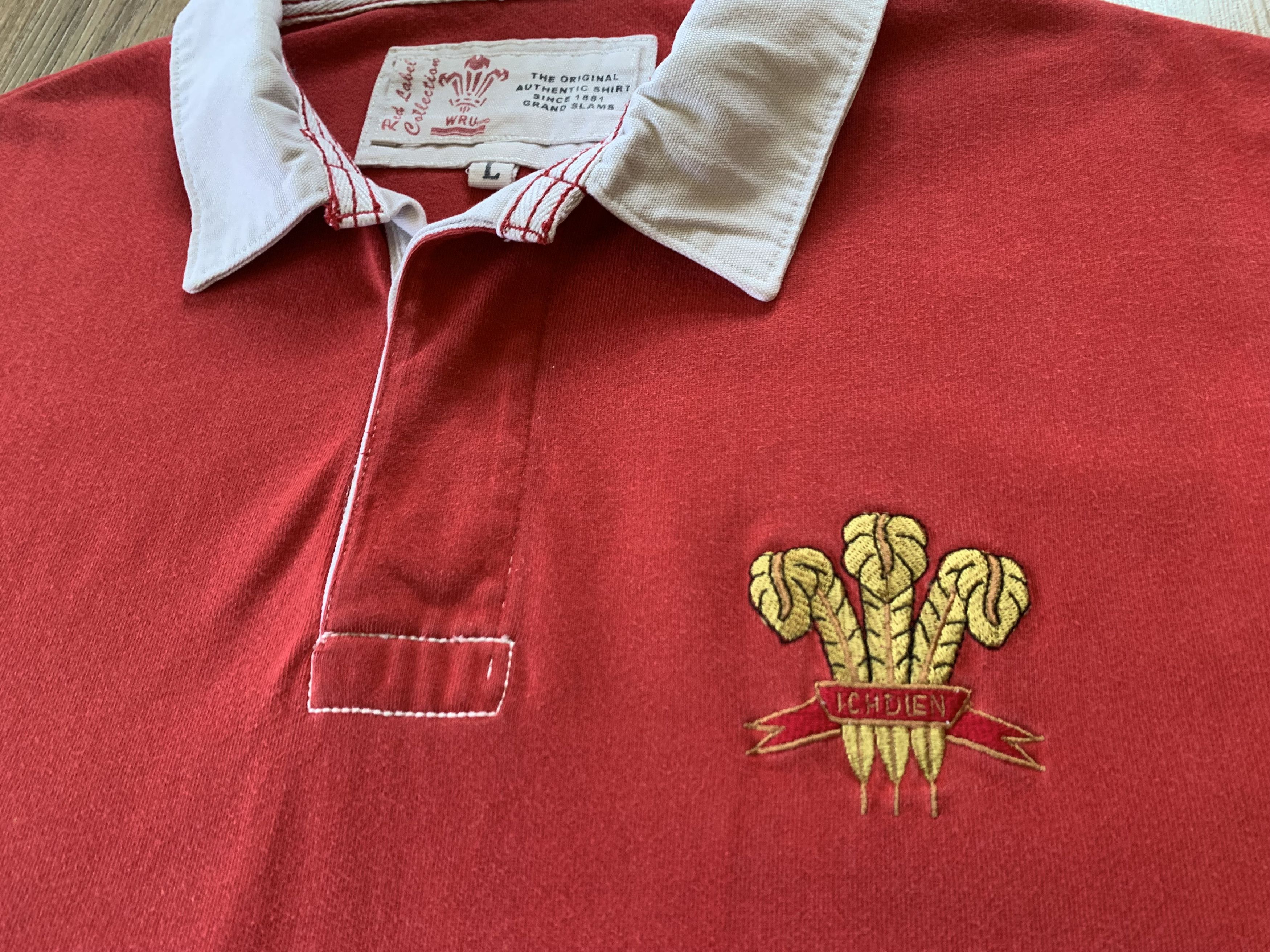 Other WRU Wales Rugby Union Cotton Short Sleeve Polo Size US L / EU 52-54 / 3 - 5 Thumbnail