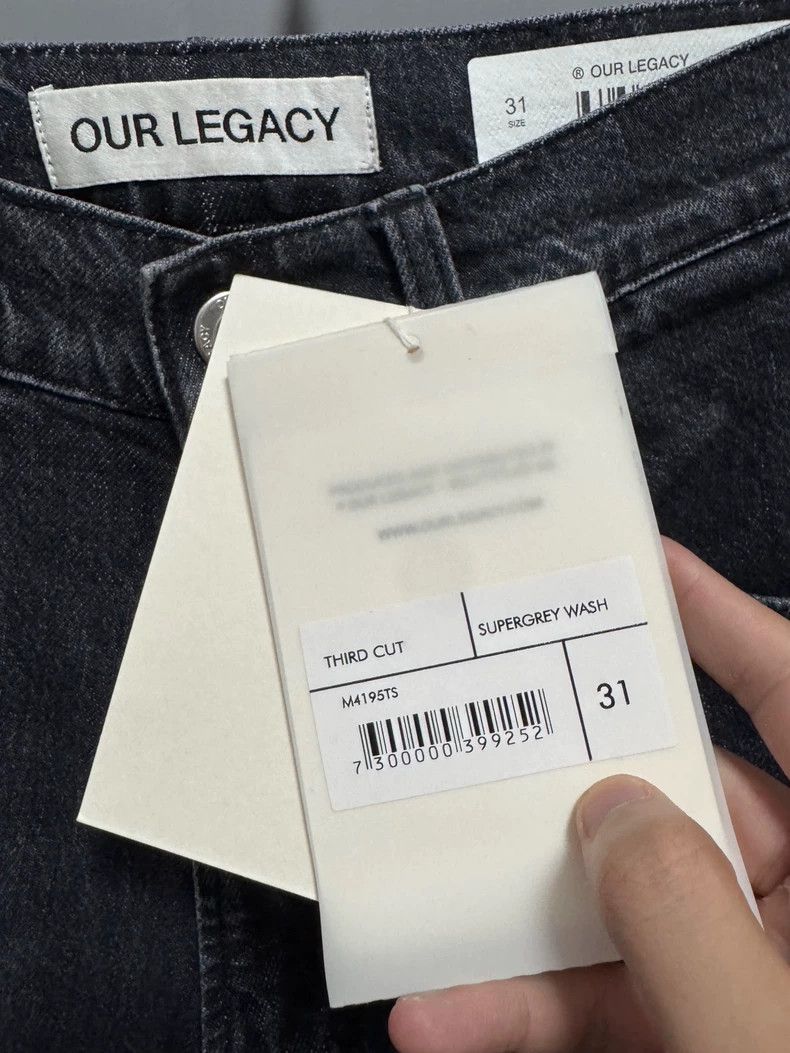 Our Legacy Our Legacy Dark grey jeans Size US 30 / EU 46 - 4 Thumbnail