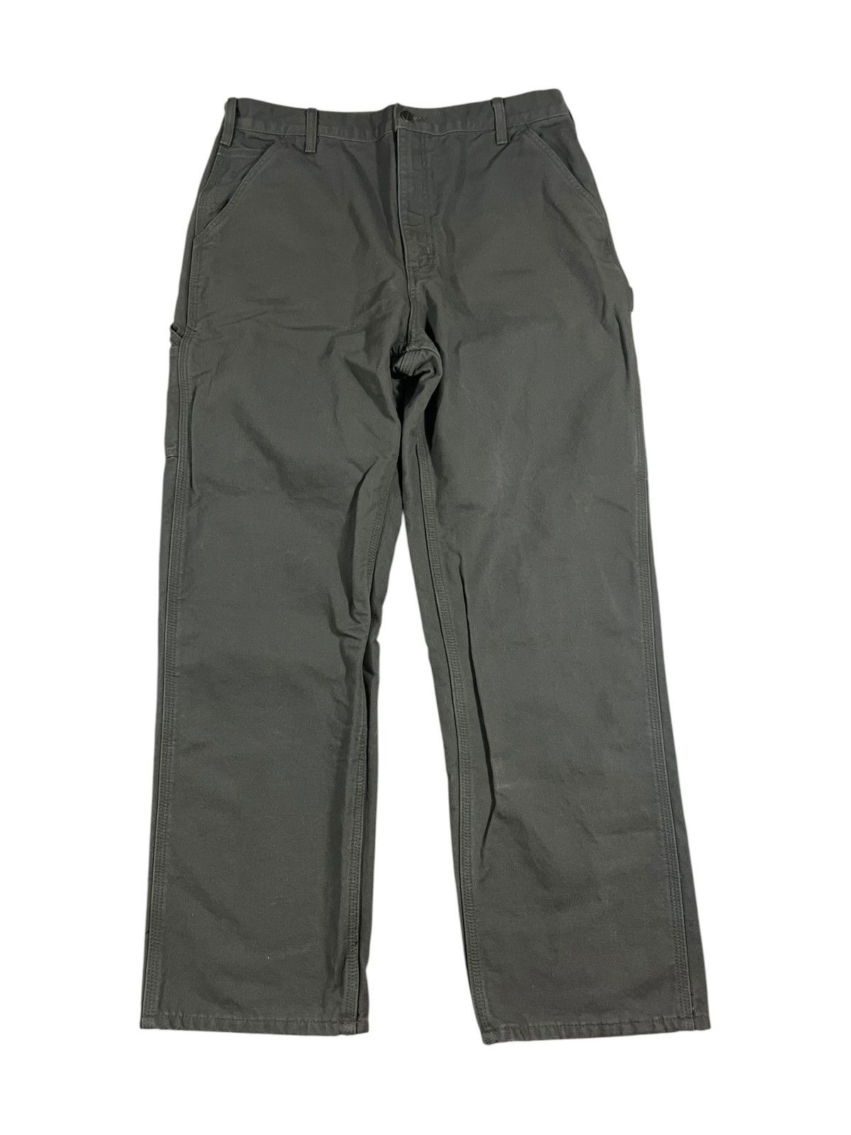 Carhartt Carhartt B111 MOS Flannel Lined Work Pants Faded Green Size US 36 / EU 52 - 1 Thumbnail