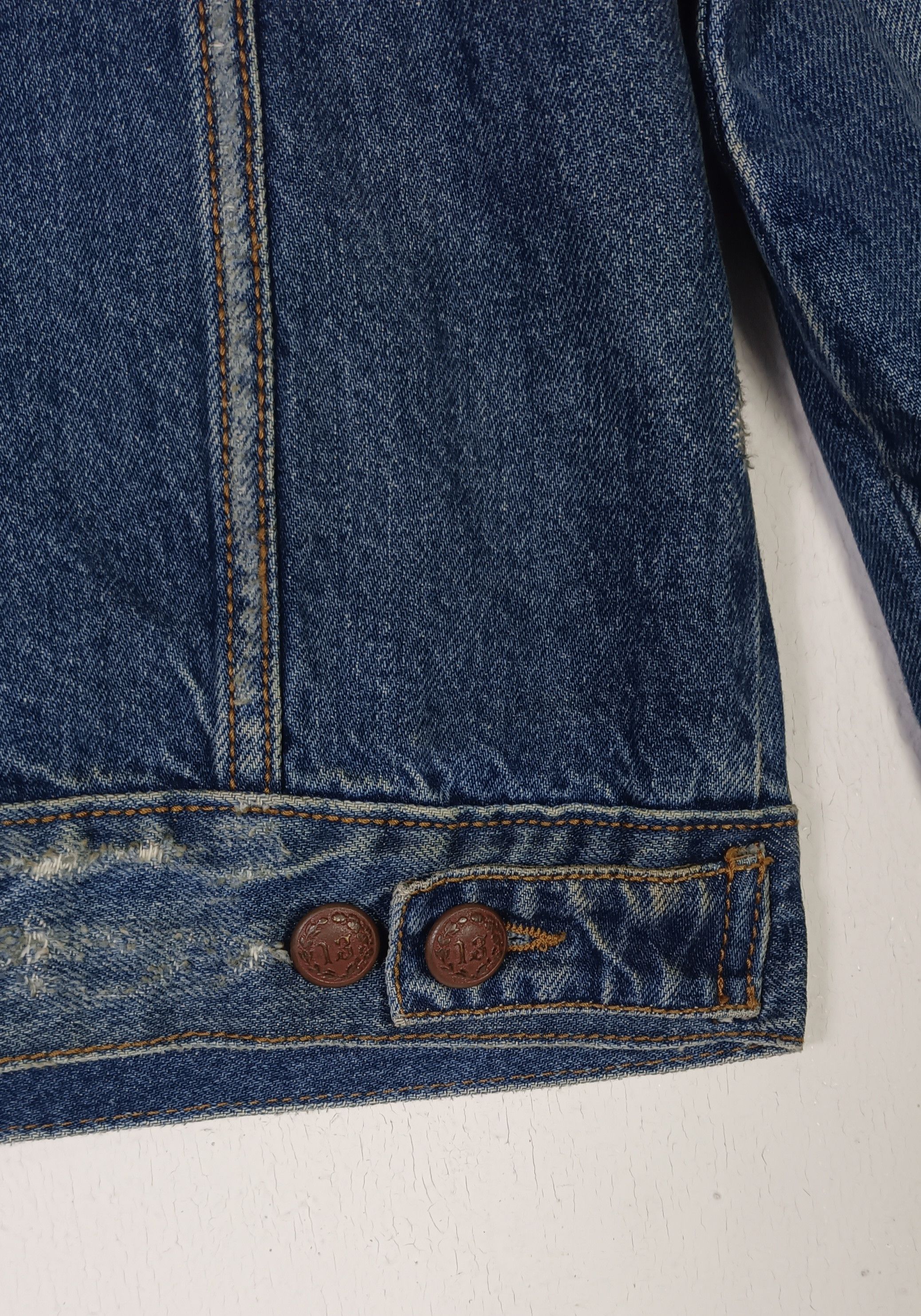 R13 R13 Zippered Trucker Denim Distressed Size US M / EU 48-50 / 2 - 12 Thumbnail