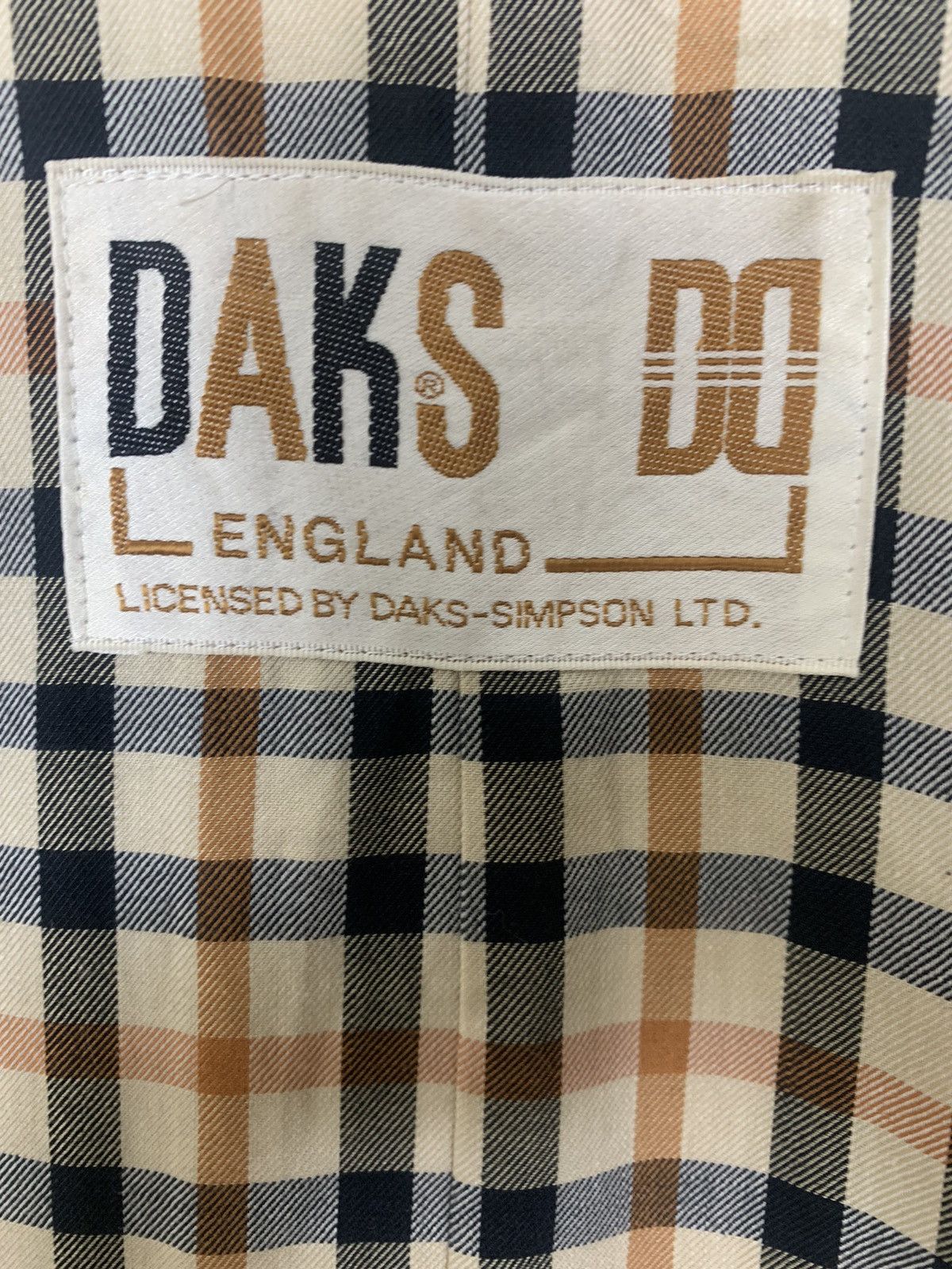 DAKS × Designer Daks By Simpson Ltd England Designer Luxury long Coat Size M / US 6-8 / IT 42-44 - 9 Thumbnail