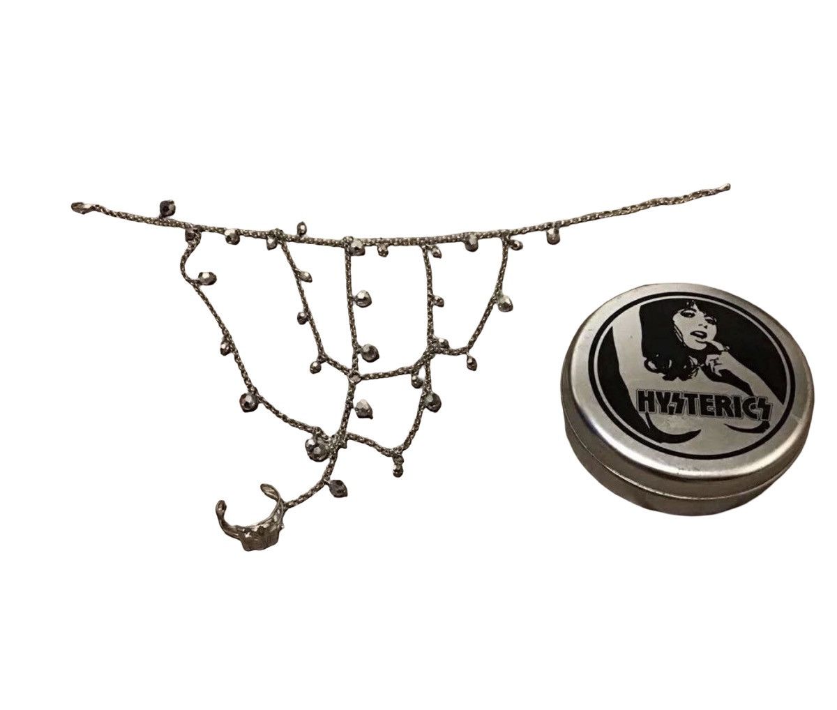 Hysteric Glamour Hysteric Glamour Beaded Mesh Anklet-Integrated HG Logo Ring Size ONE SIZE - 1 Thumbnail