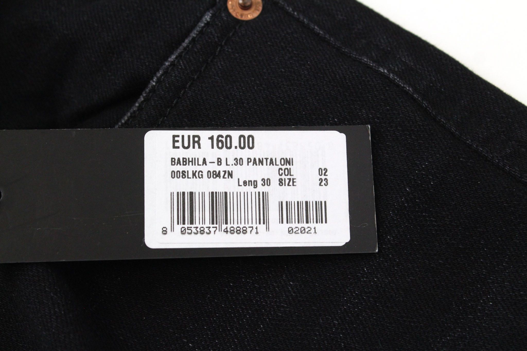 Diesel BABHILA-B 084ZN W23/L30 Black Stretch Distress Jeans 69742 Size 23" - 6 Thumbnail